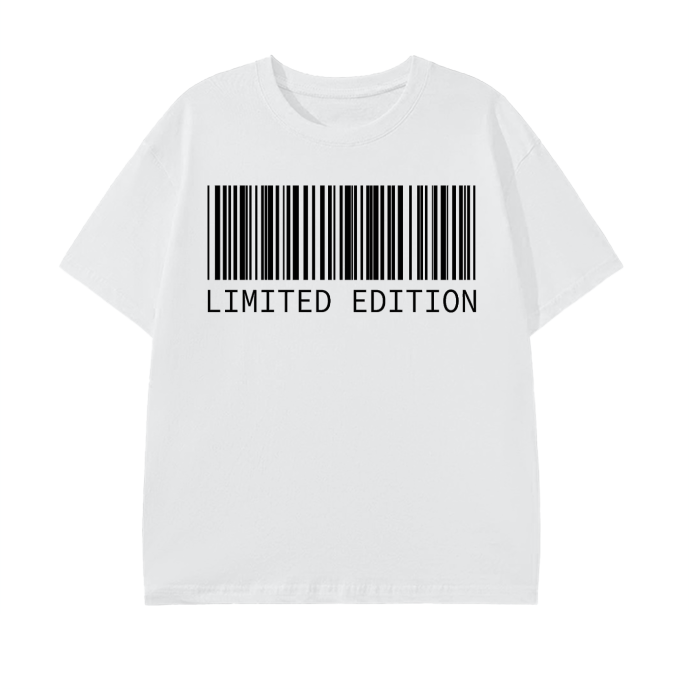 LIMITED EDITION BARCODE GRAPHIC - WHITE COTTON TEE