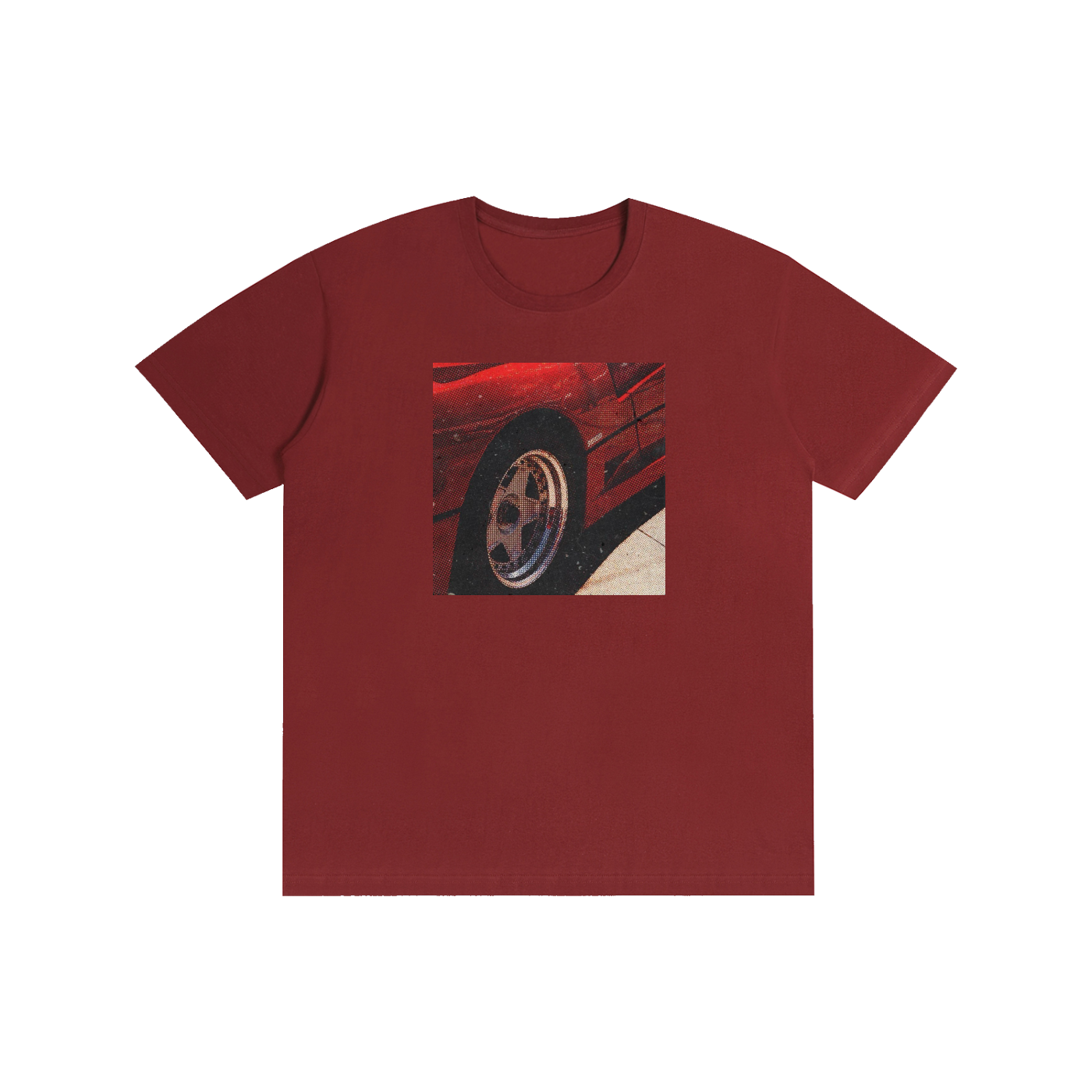Supercar wheels graphic - high quality street wear Y2K graphic tee