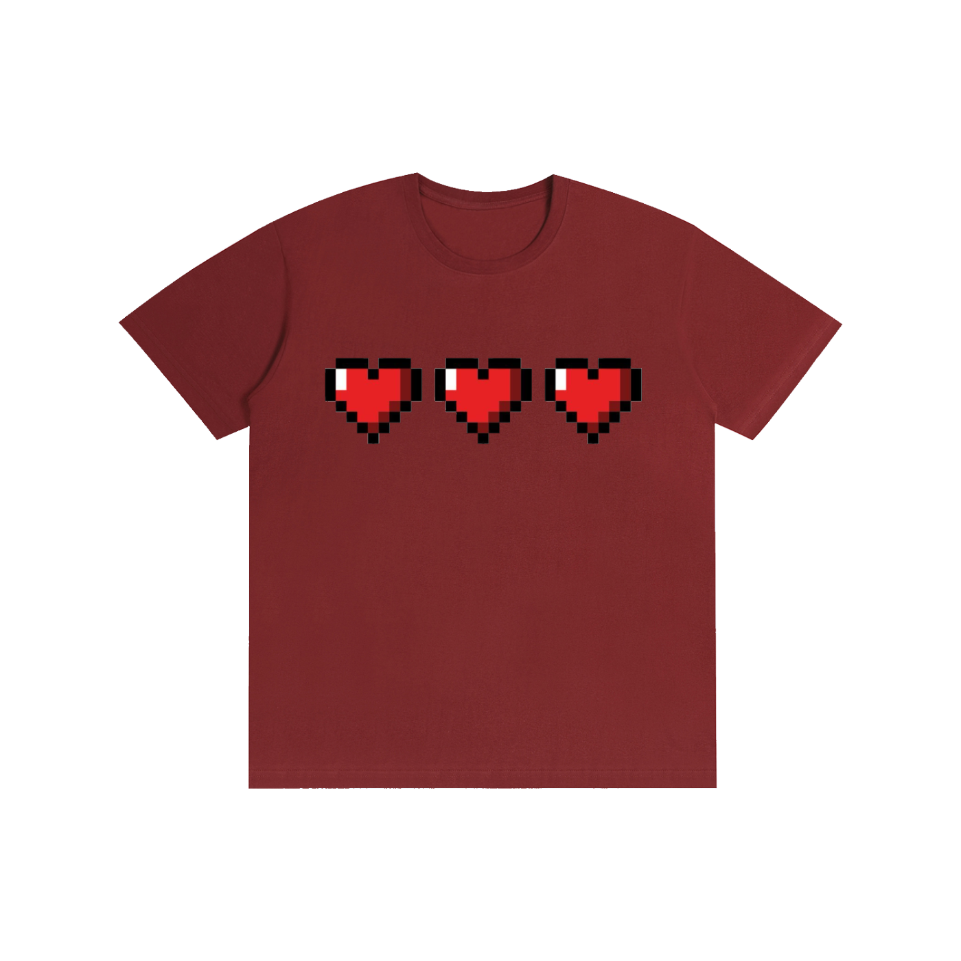 Pixel Heart Graphic T-Shirt – Y2K Gaming Oversized Streetwear Tee