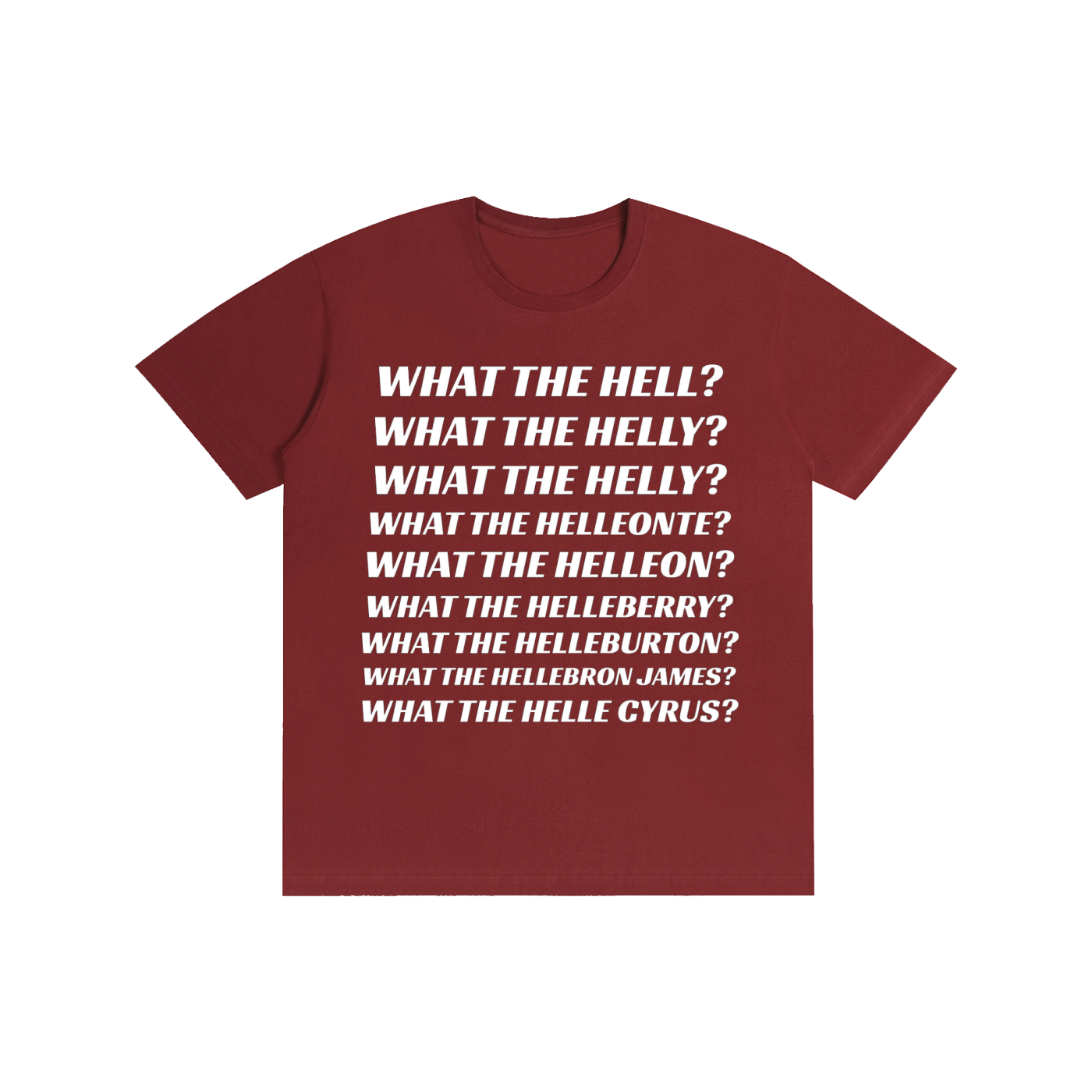 Funny “What The Helly?” Graphic T-Shirt – Viral Meme Oversized Streetwear Tee
