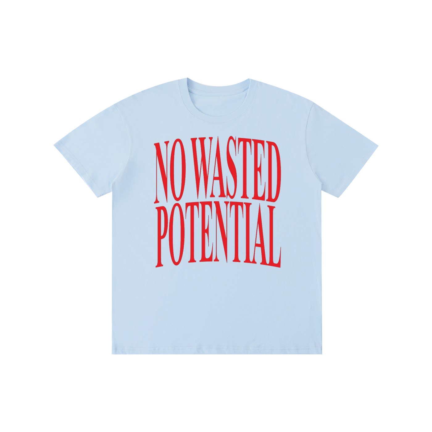 No Wasted Potential Graphic T-Shirt – Motivational Vintage Streetwear Tee | 100% Cotton Unisex Oversized Shirt