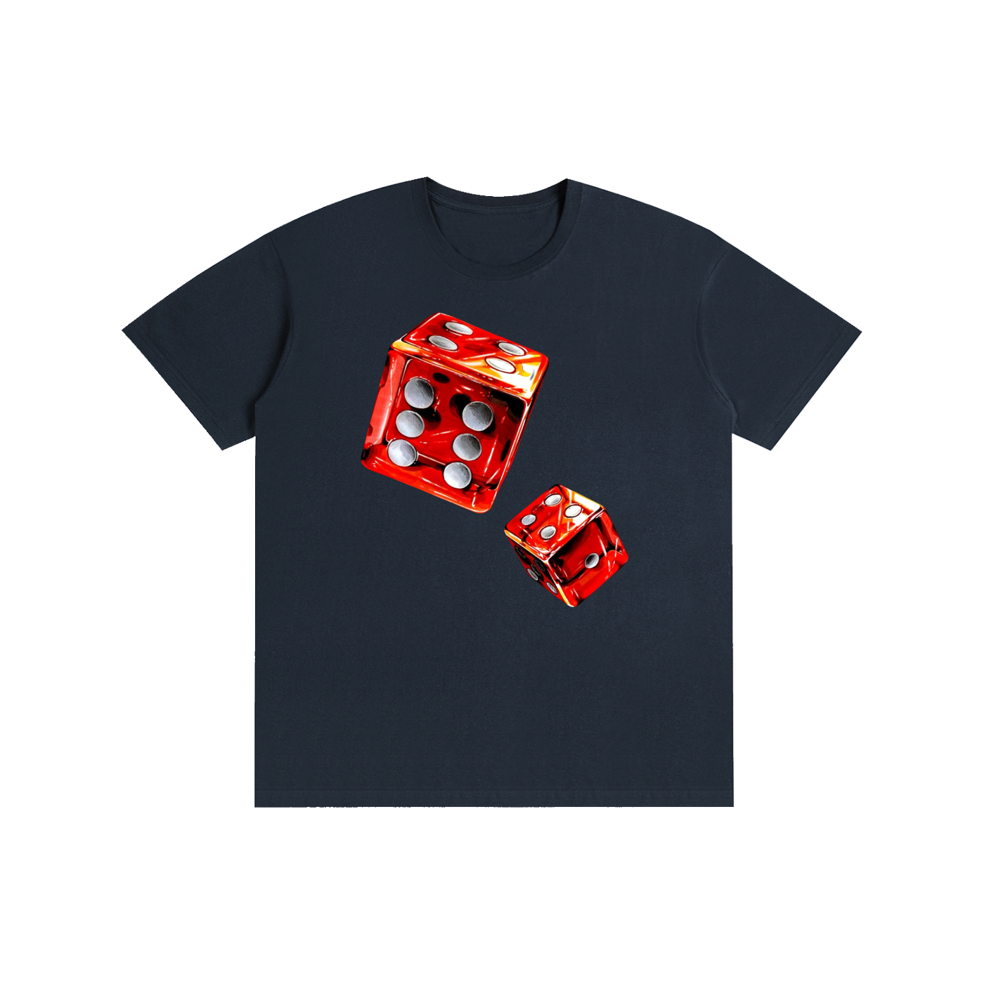 Casino Dice Graphic T-Shirt – Vintage Gambling Streetwear Oversized Tee