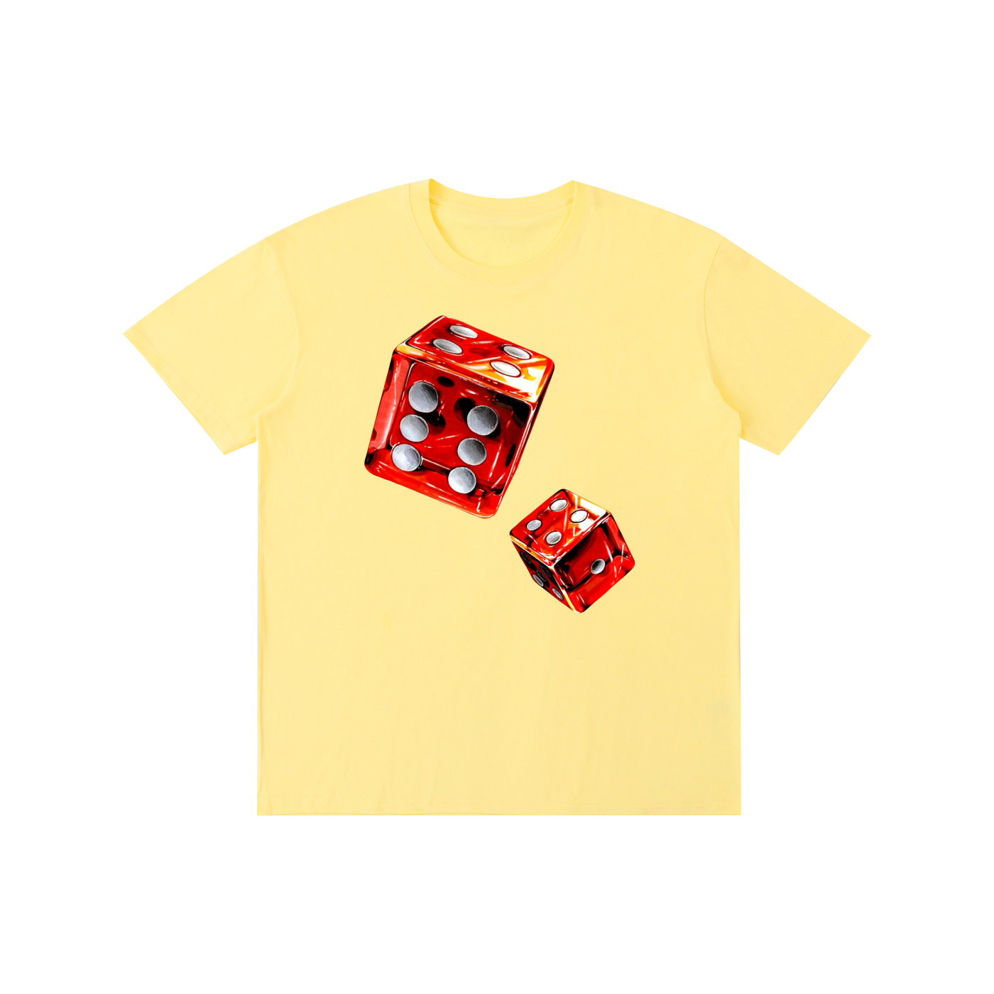 Casino Dice Graphic T-Shirt – Vintage Gambling Streetwear Oversized Tee