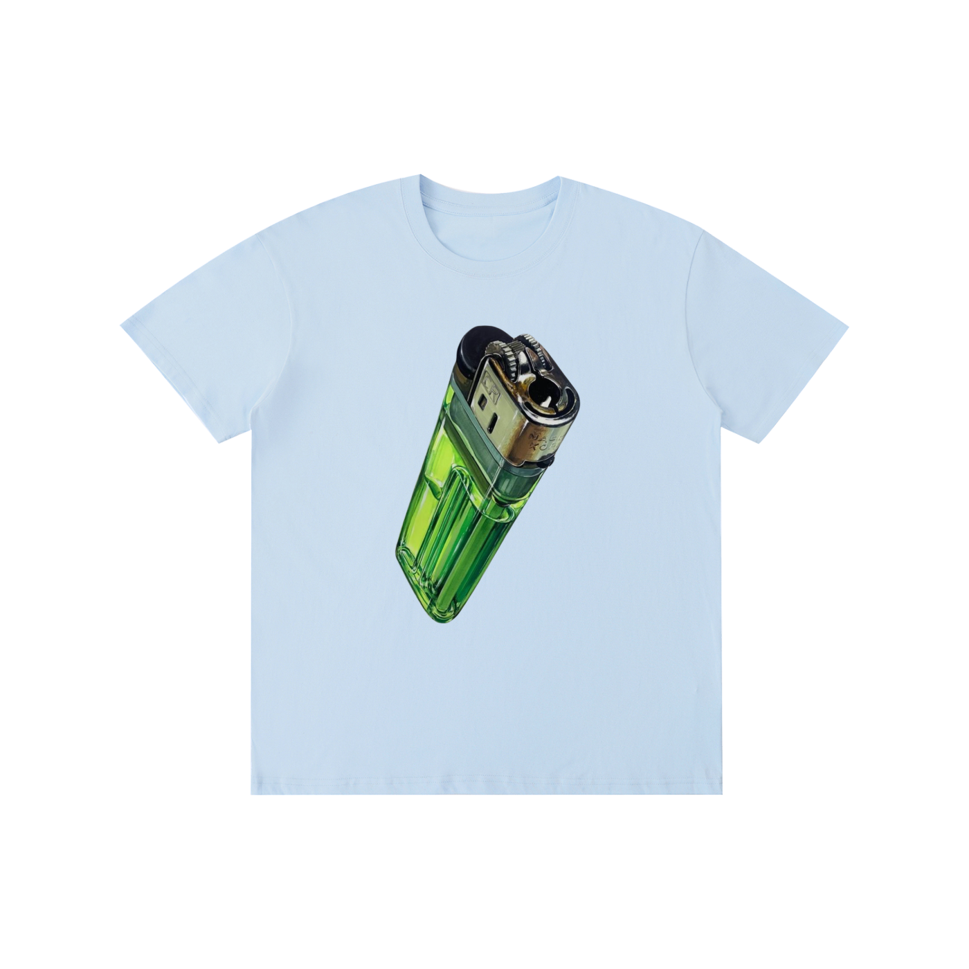 Green Lighter Graphic T-Shirt – Vintage Streetwear Oversized Graphic Tee