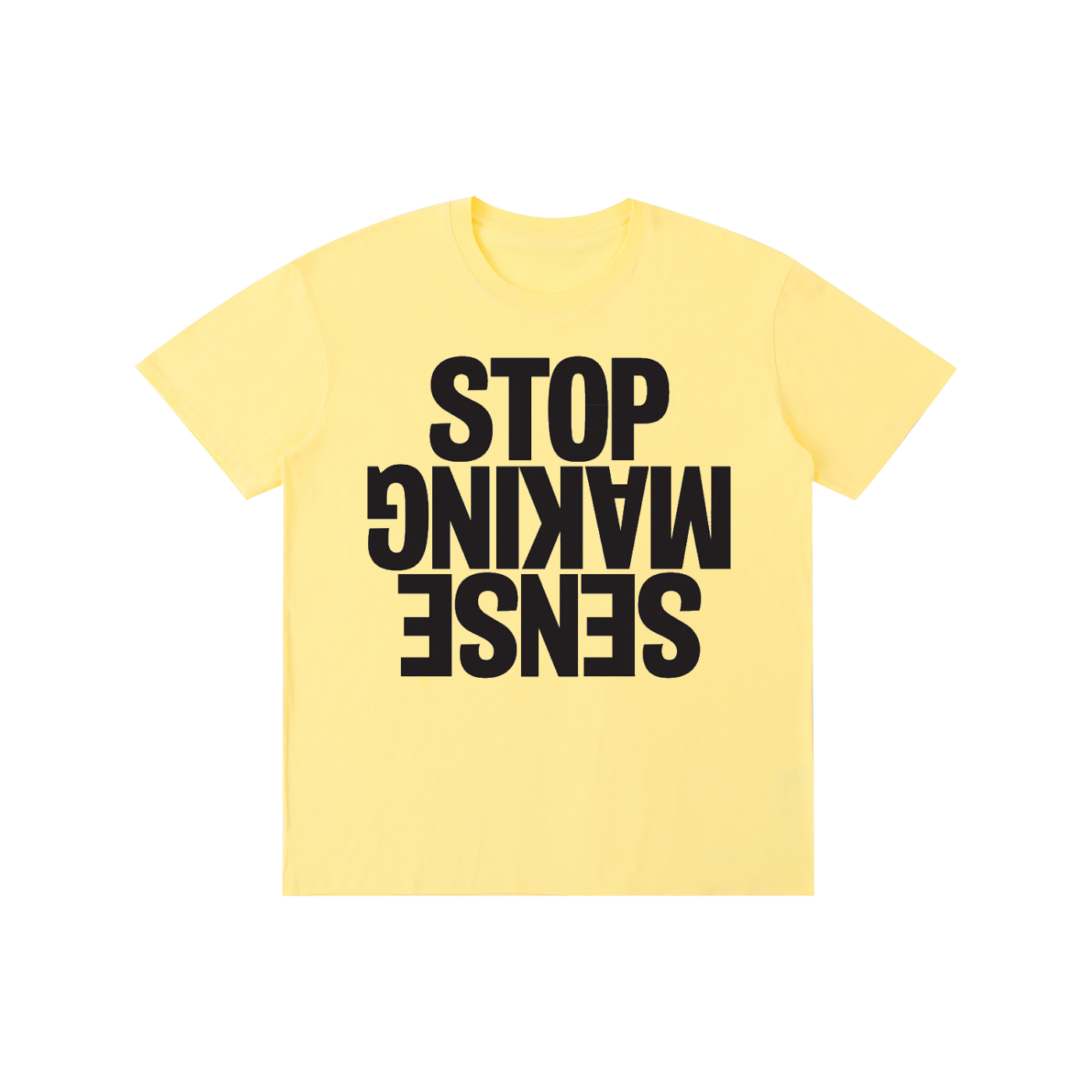Stop Making Sense Upside Down Graphic Tee – Retro Indie Rock Music T-Shirt