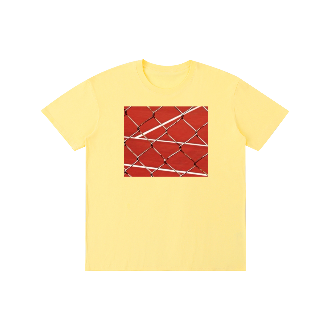 Aesthetic Tennis Court Graphic T-Shirt – Vintage Sports Streetwear 100% Cotton Unisex Tee