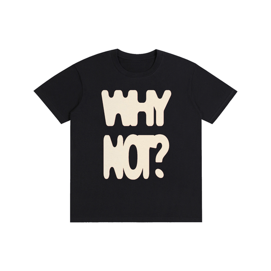 WHY NOT graphics Streetwear Y2K - cotton oversized festival Tee