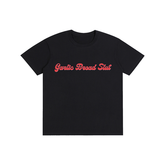 Garlic Bread Slut Funny Graphic T-Shirt | 100% Cotton Unisex Food Lover Tee | Multiple Colors