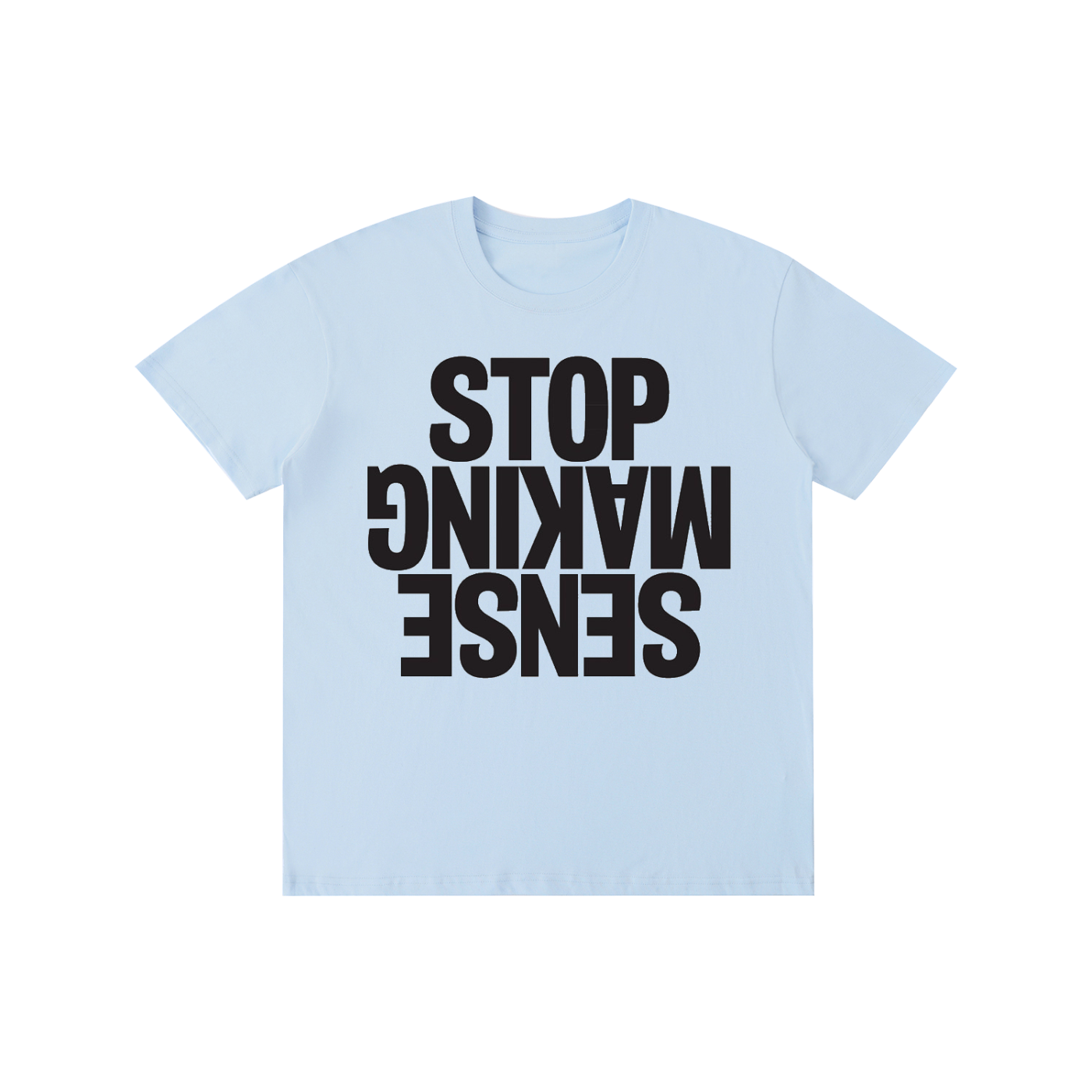 Stop Making Sense Upside Down Graphic Tee – Retro Indie Rock Music T-Shirt