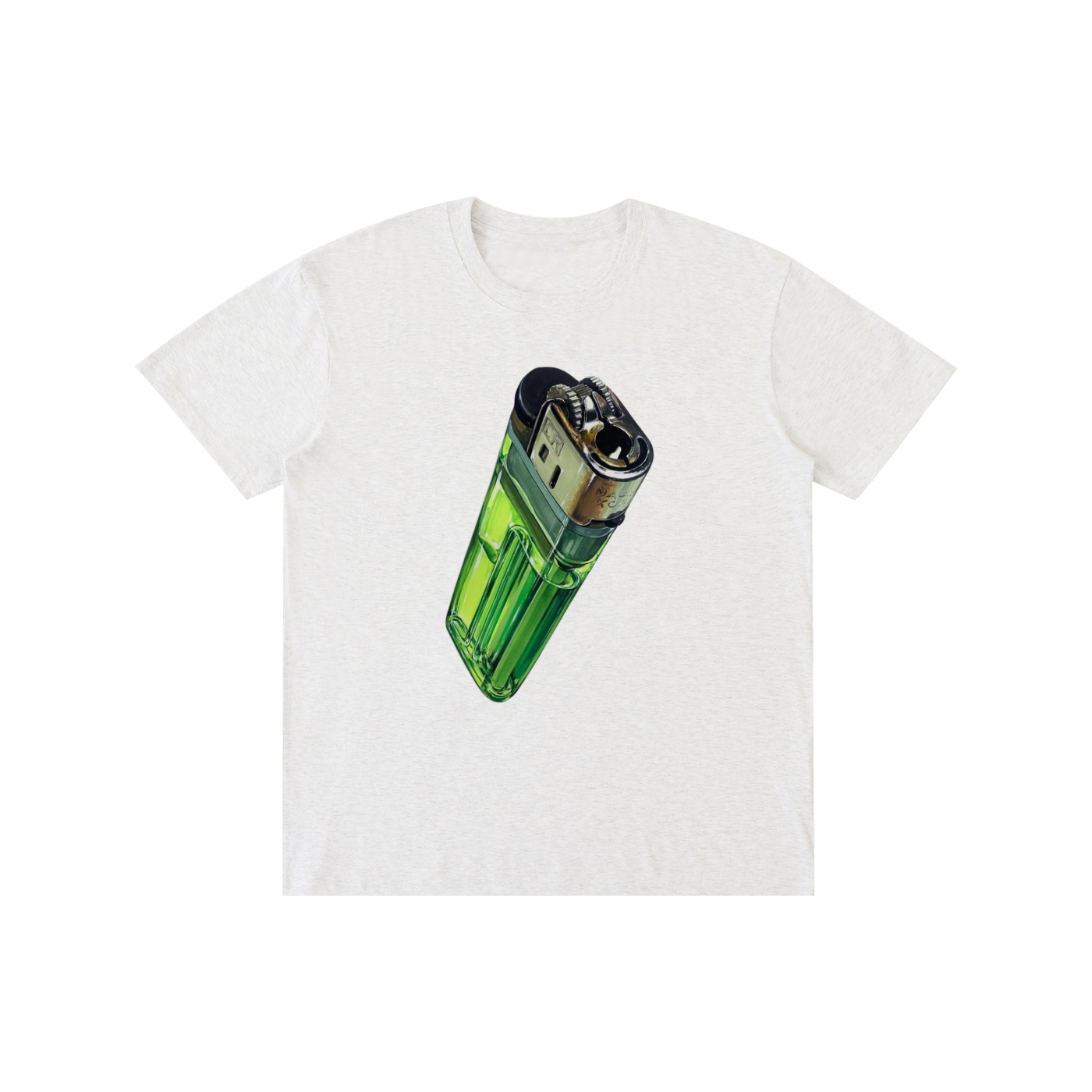 Green Lighter Graphic T-Shirt – Vintage Streetwear Oversized Graphic Tee
