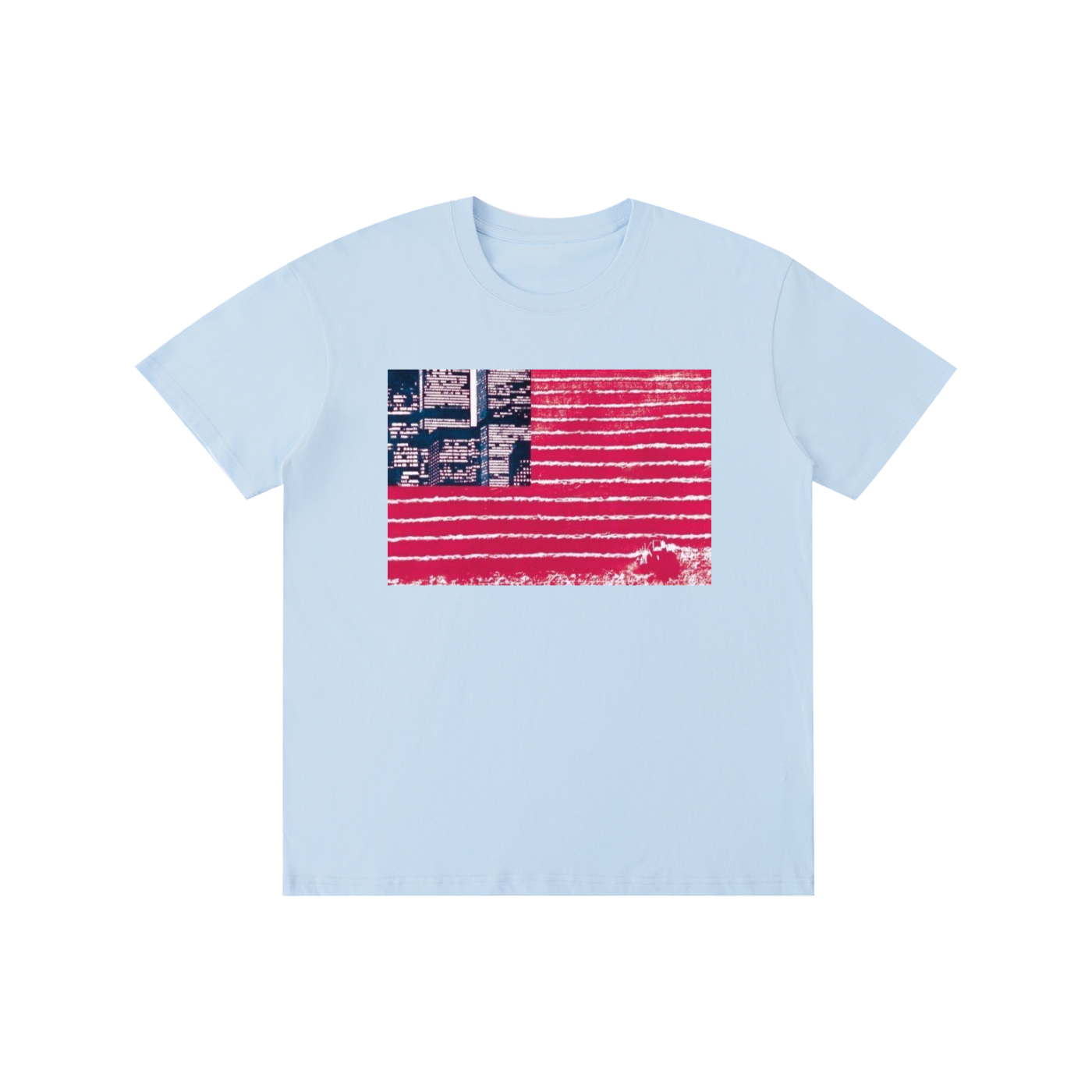 USA NYC Style Graphic T-Shirt – Vintage American Flag 100% Cotton Unisex Tee