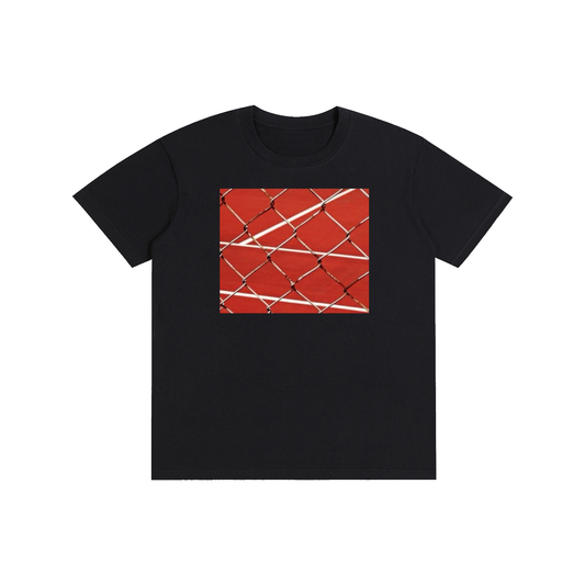 Aesthetic Tennis Court Graphic T-Shirt – Vintage Sports Streetwear 100% Cotton Unisex Tee
