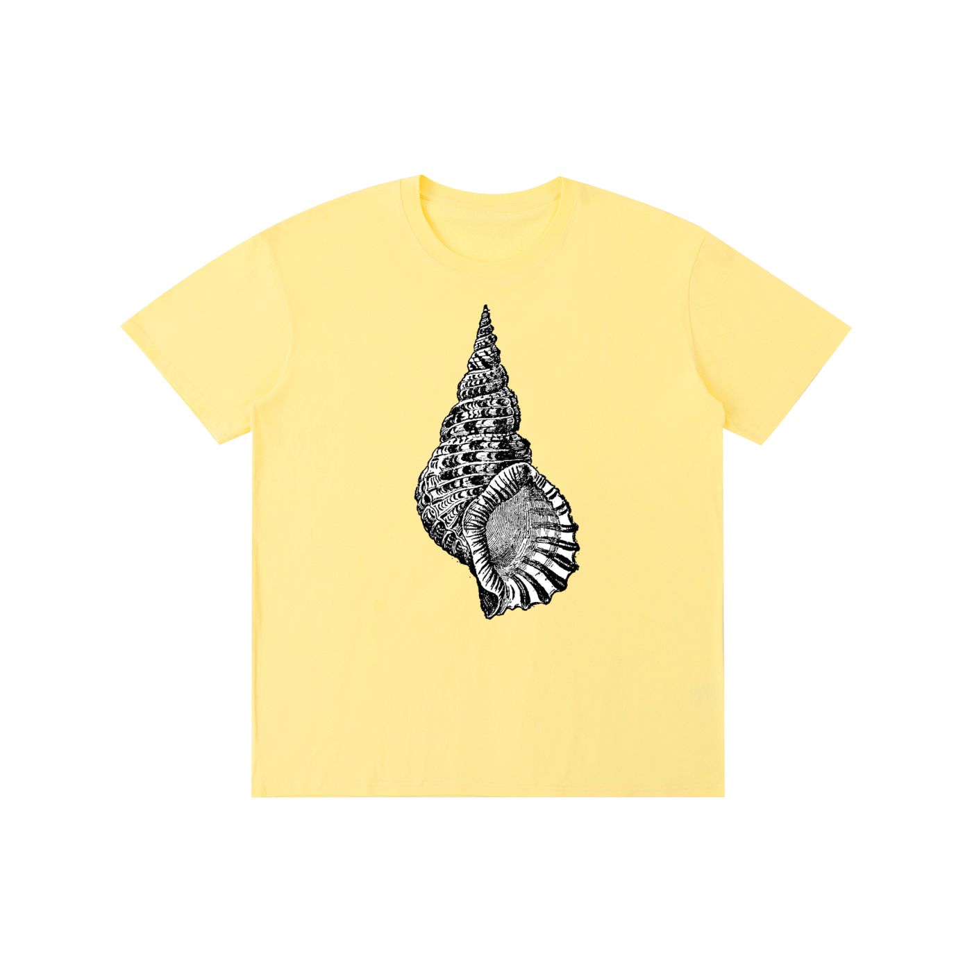 Nautilus Shell Graphic T-Shirt – Vintage Ocean Inspired Streetwear Tee | Oversized Unisex Cotton Shirt