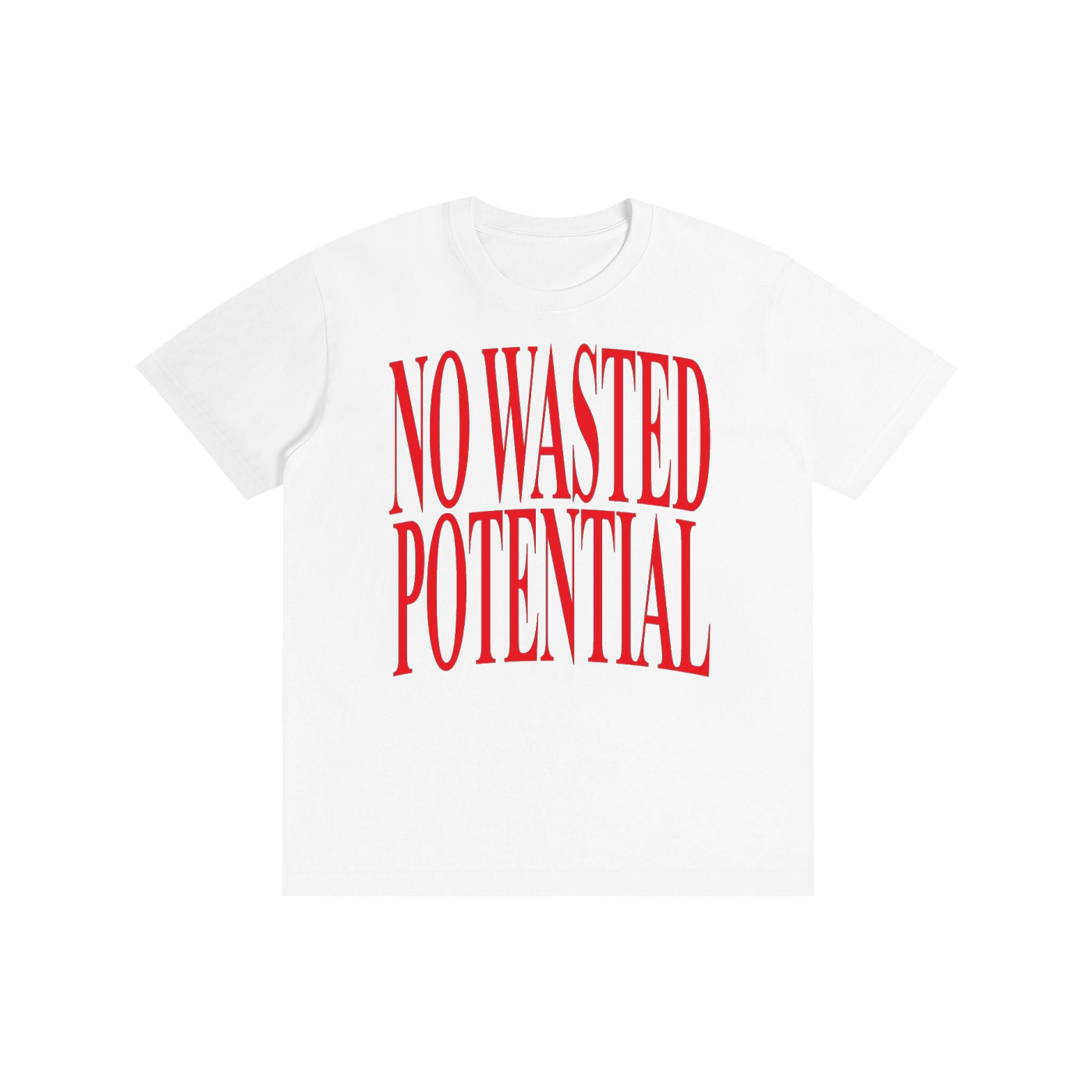 No Wasted Potential Graphic T-Shirt – Motivational Vintage Streetwear Tee | 100% Cotton Unisex Oversized Shirt