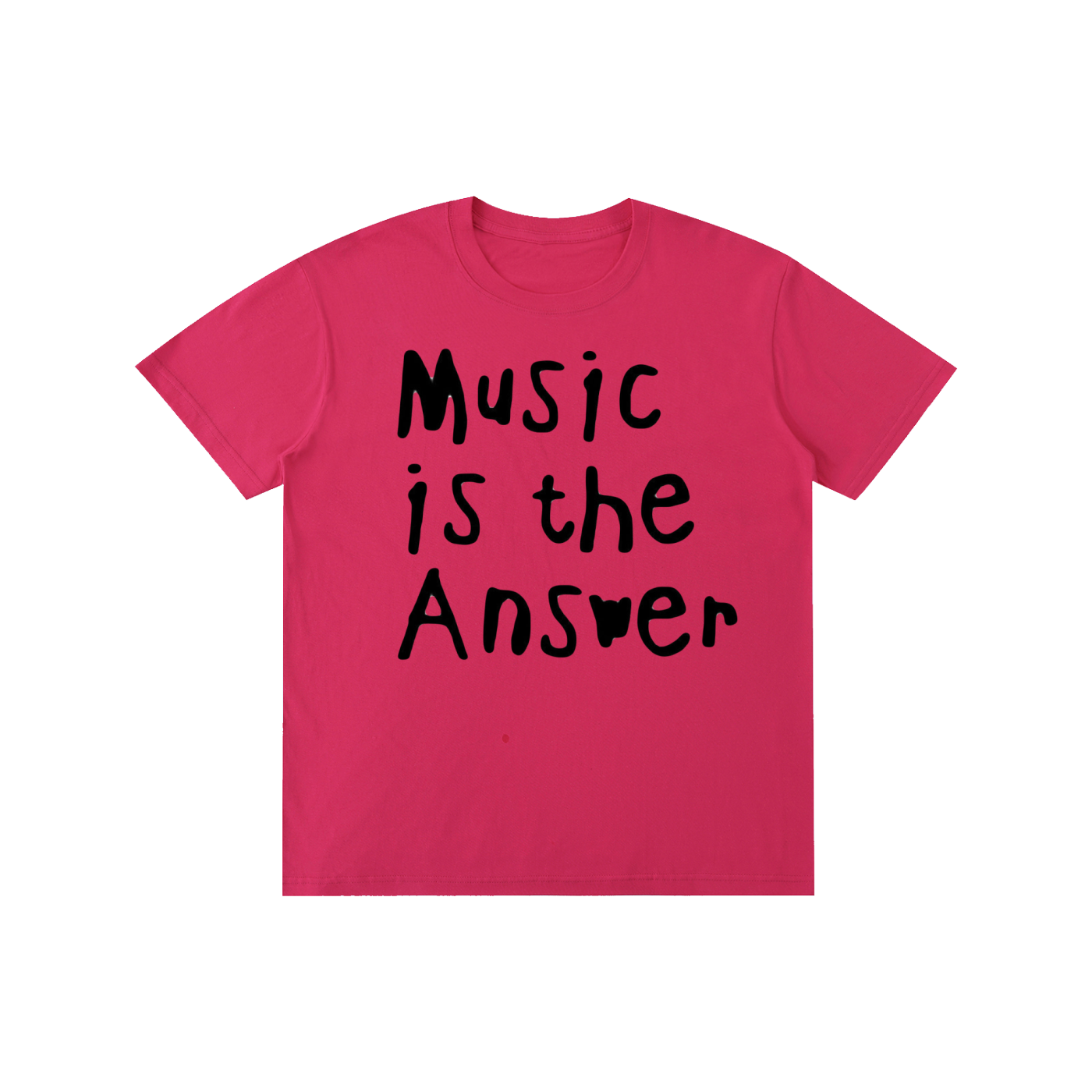 Music Is the Answer T-Shirt | Music Lover Graphic Tee | Minimalist Quote Shirt | 100% Cotton Unisex T-Shirt
