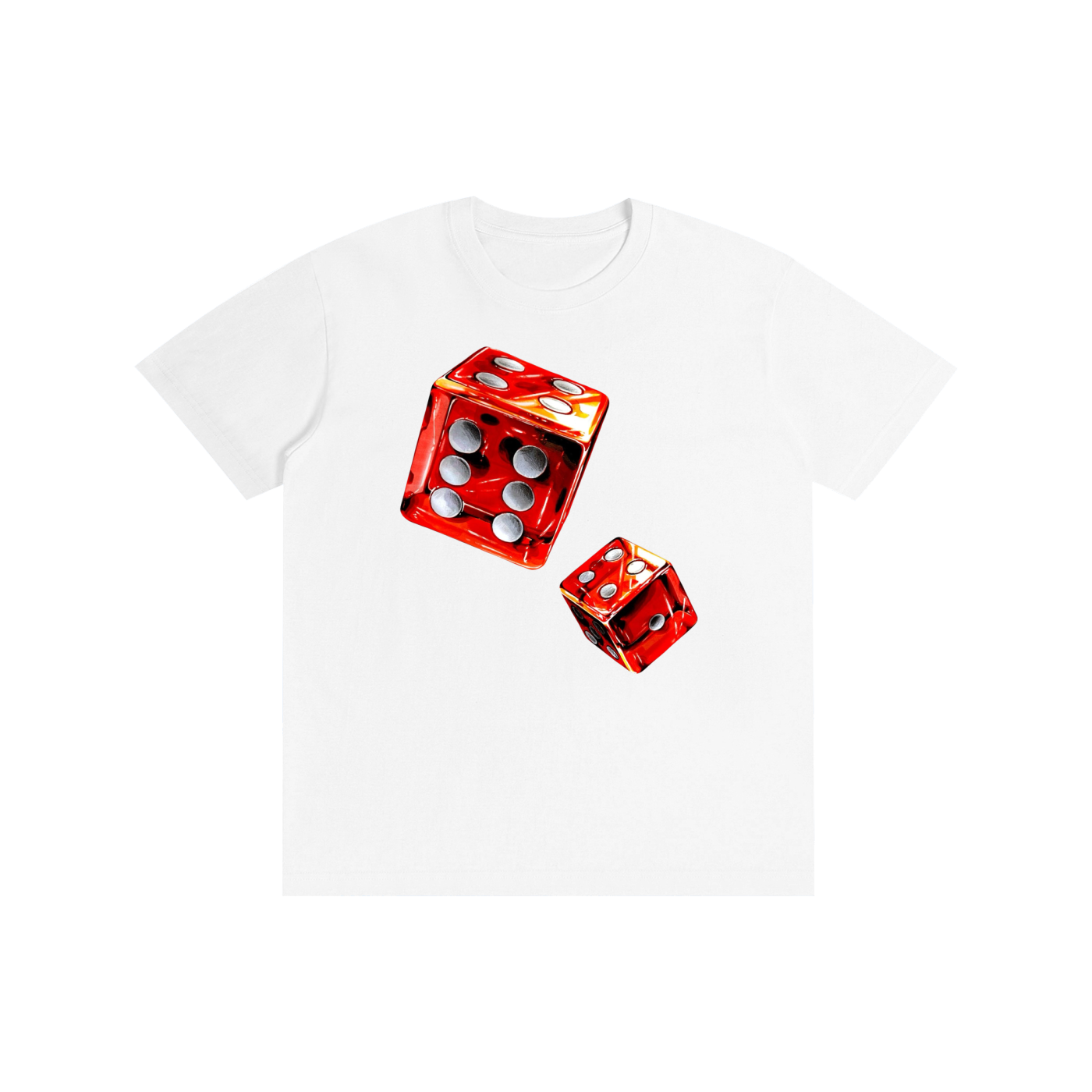 Casino Dice Graphic T-Shirt – Vintage Gambling Streetwear Oversized Tee