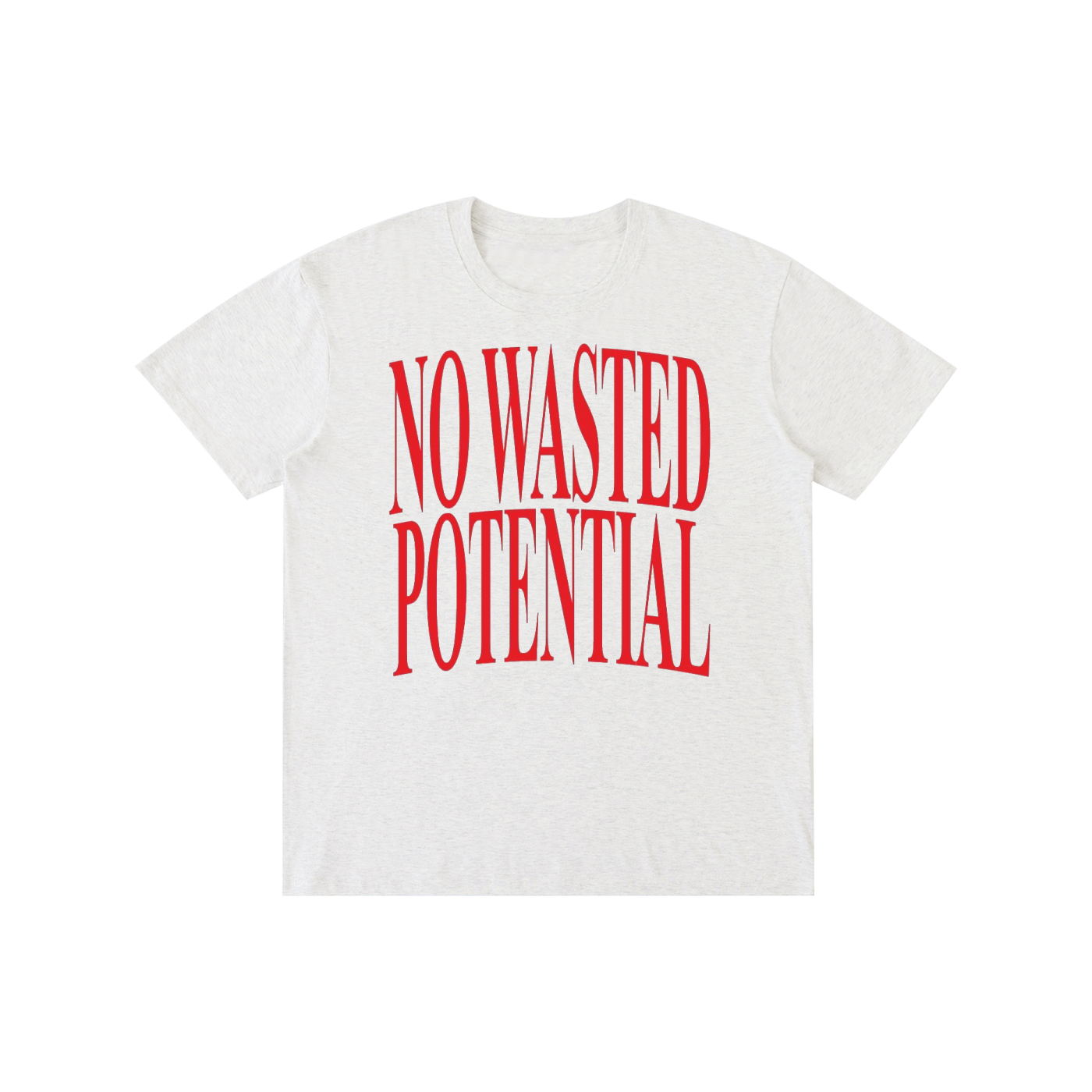 No Wasted Potential Graphic T-Shirt – Motivational Vintage Streetwear Tee | 100% Cotton Unisex Oversized Shirt