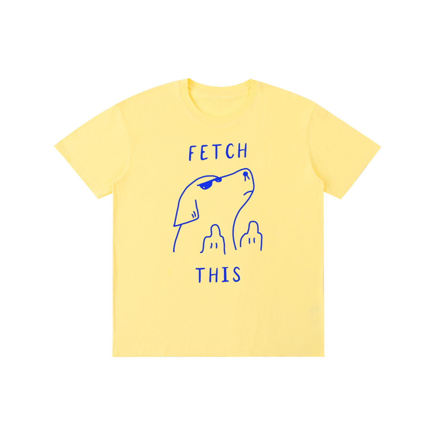 Fetch This Funny Dog Graphic T-Shirt – Humorous Meme Streetwear Tee | Oversized Unisex Cotton Shirt