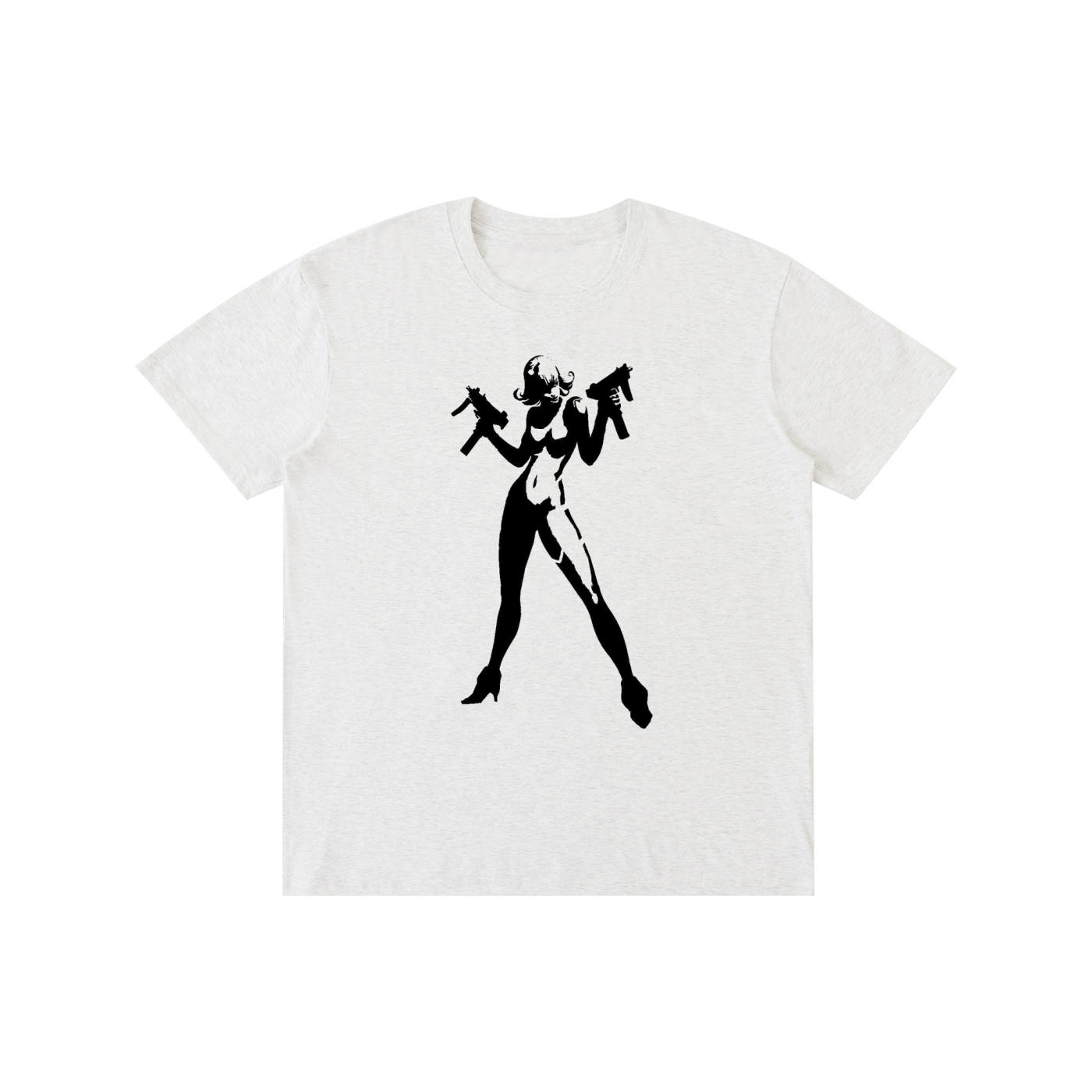 Pin-Up Silhouette Graphic T-Shirt | 100% Cotton Unisex Streetwear Tee | Multiple Colors
