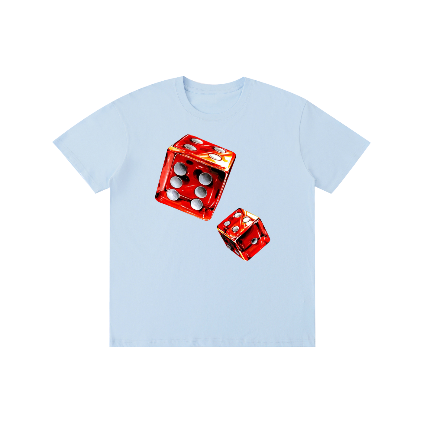 Casino Dice Graphic T-Shirt – Vintage Gambling Streetwear Oversized Tee
