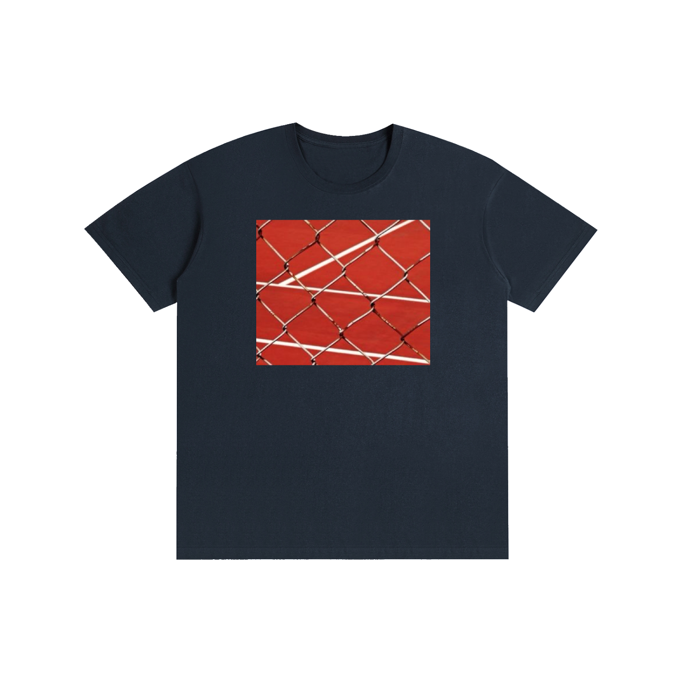 Aesthetic Tennis Court Graphic T-Shirt – Vintage Sports Streetwear 100% Cotton Unisex Tee