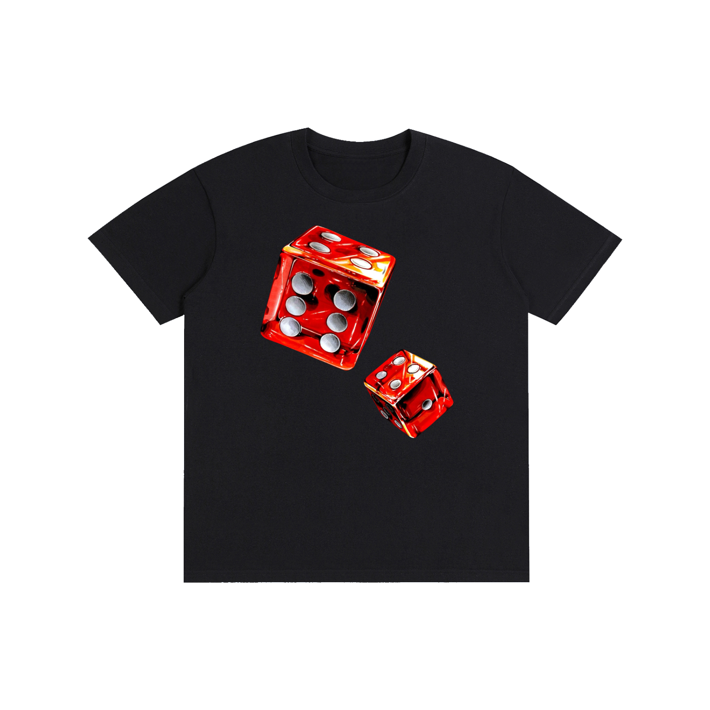 Casino Dice Graphic T-Shirt – Vintage Gambling Streetwear Oversized Tee