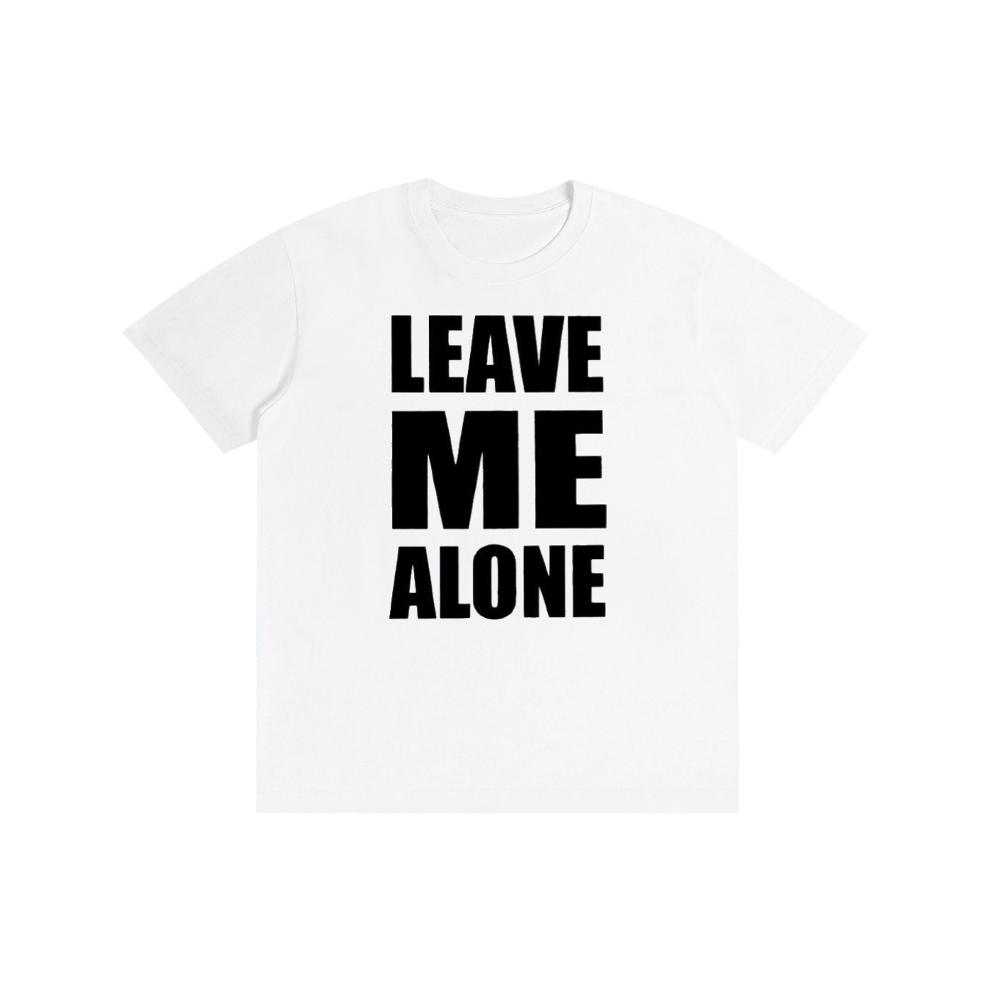 Leave Me Alone T-Shirt | Funny Introvert Graphic Tee | Minimalist Statement Shirt | 100% Cotton Unisex Casual Tee