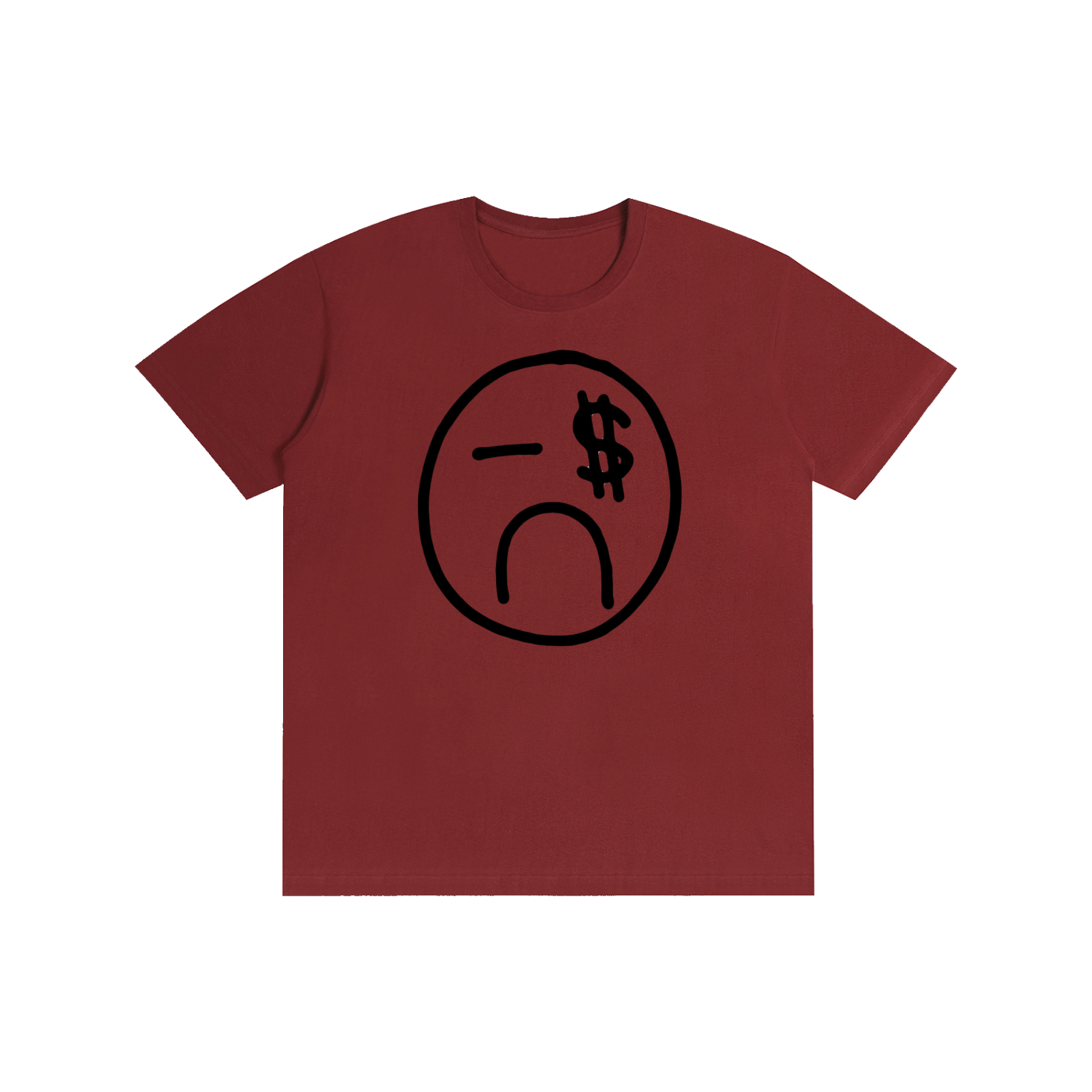 Y2K Smiley Face Graphic T-Shirt – Vintage Money Sign Streetwear Tee