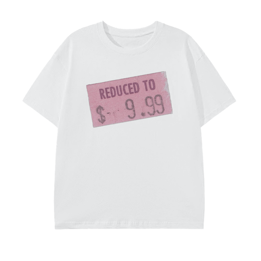 REDUCED TO $9.99 GRAPHIC - WHITE COTTON TEE
