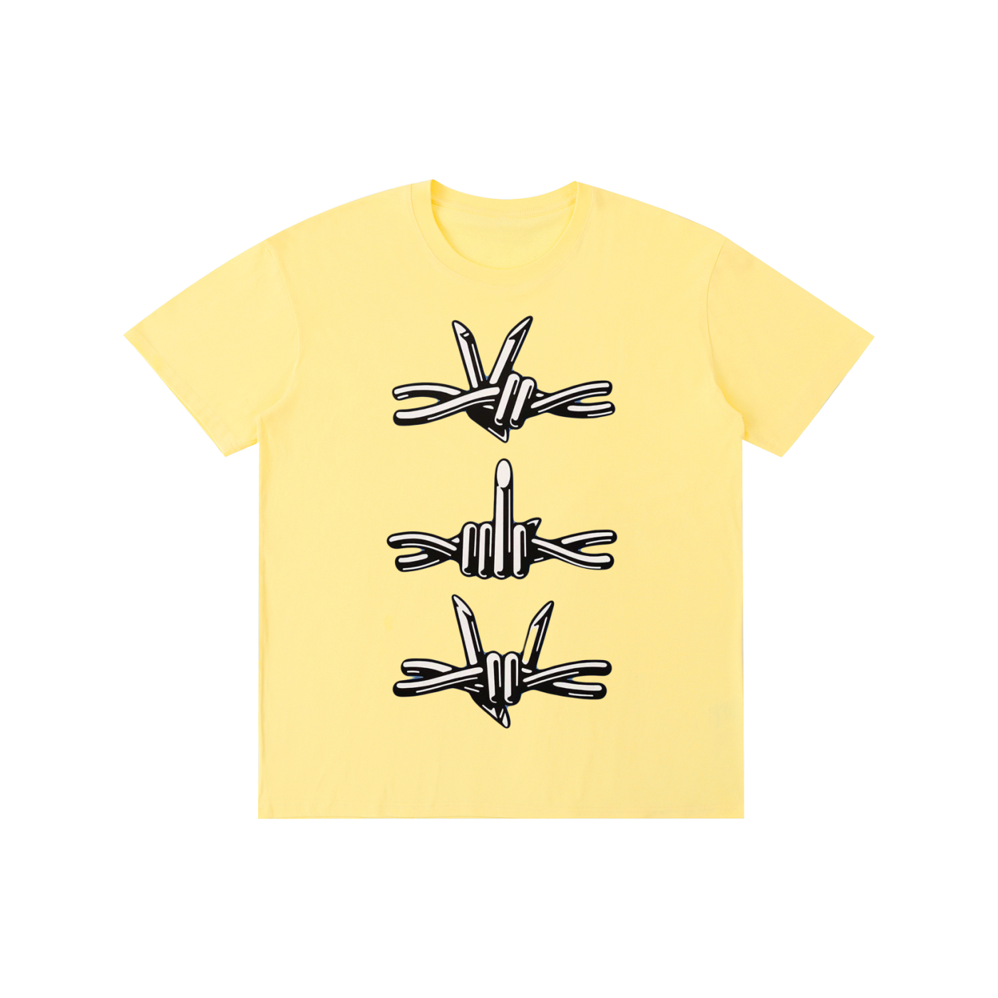 Rock & Roll Barbed Wire Graphic T-Shirt | 100% Cotton Unisex Alternative Streetwear Tee