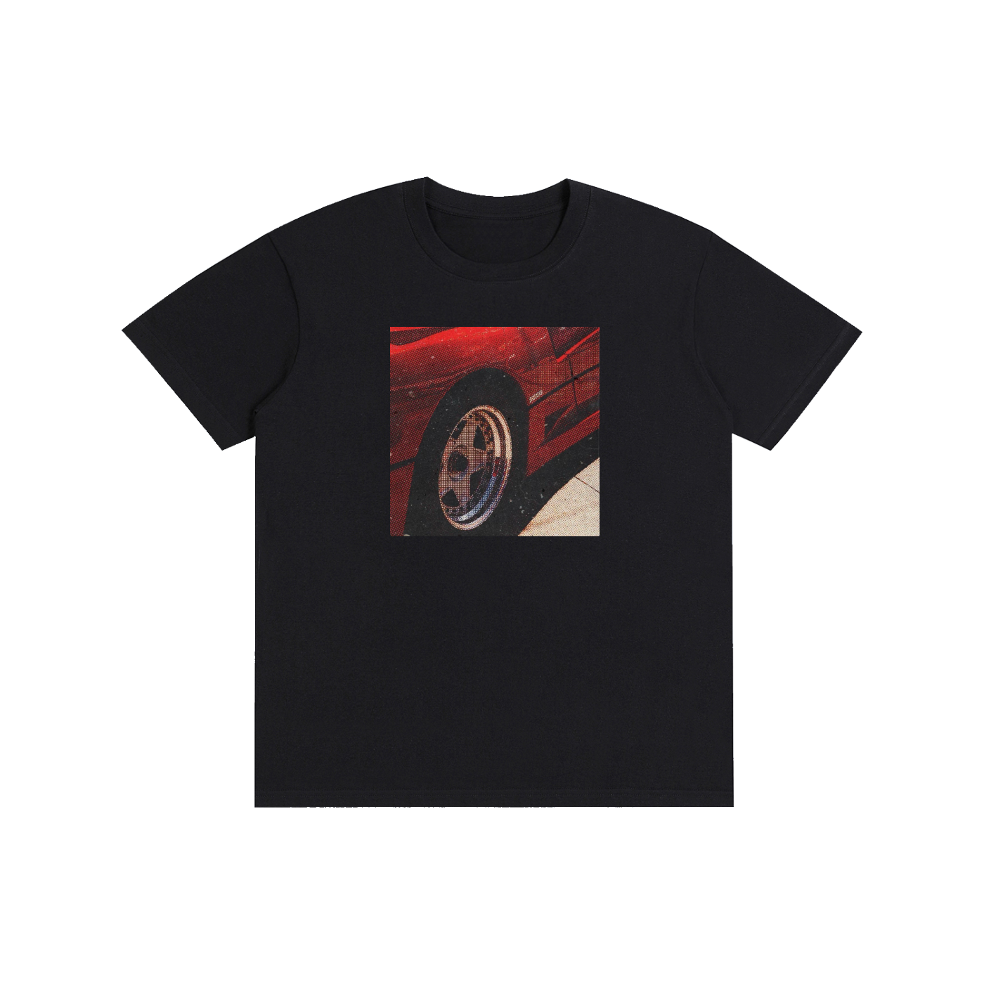 Supercar wheels graphic - high quality street wear Y2K graphic tee