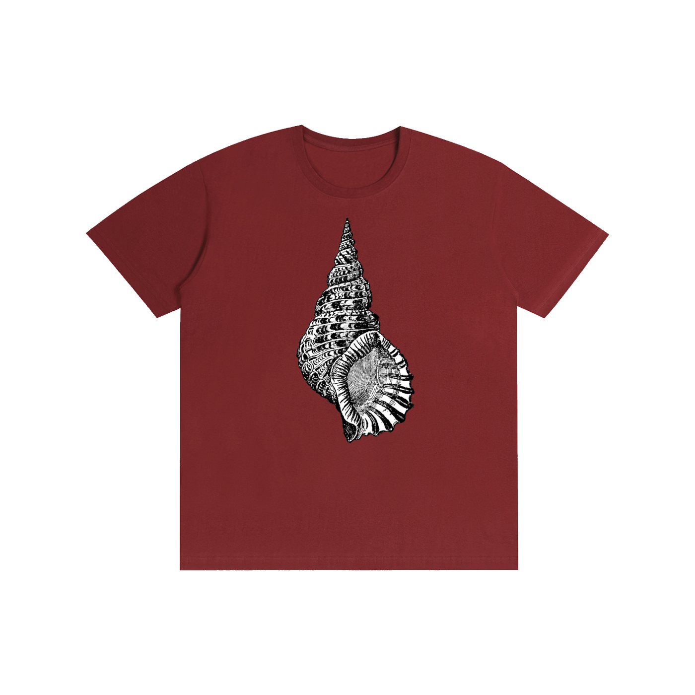Nautilus Shell Graphic T-Shirt – Vintage Ocean Inspired Streetwear Tee | Oversized Unisex Cotton Shirt