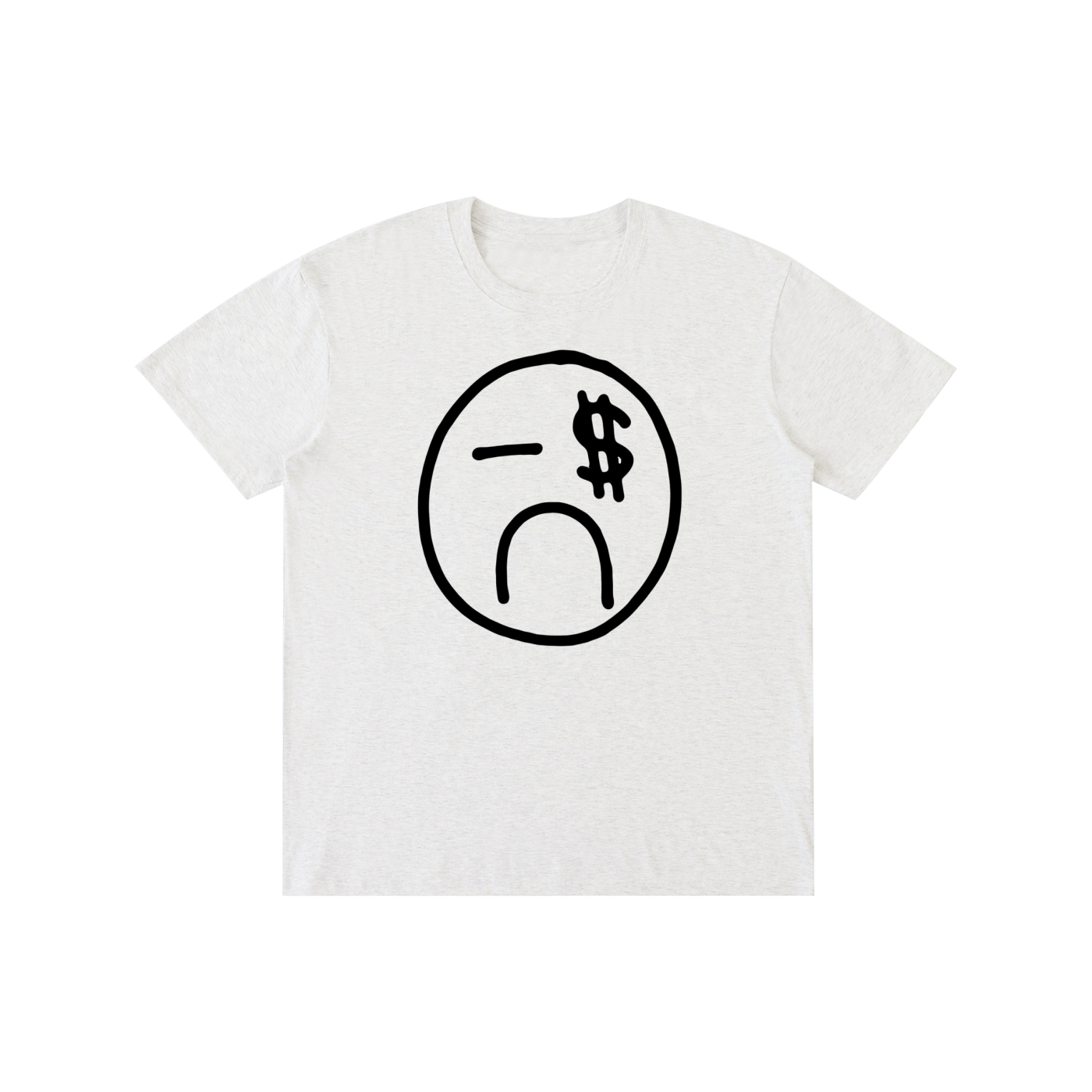 Y2K Smiley Face Graphic T-Shirt – Vintage Money Sign Streetwear Tee