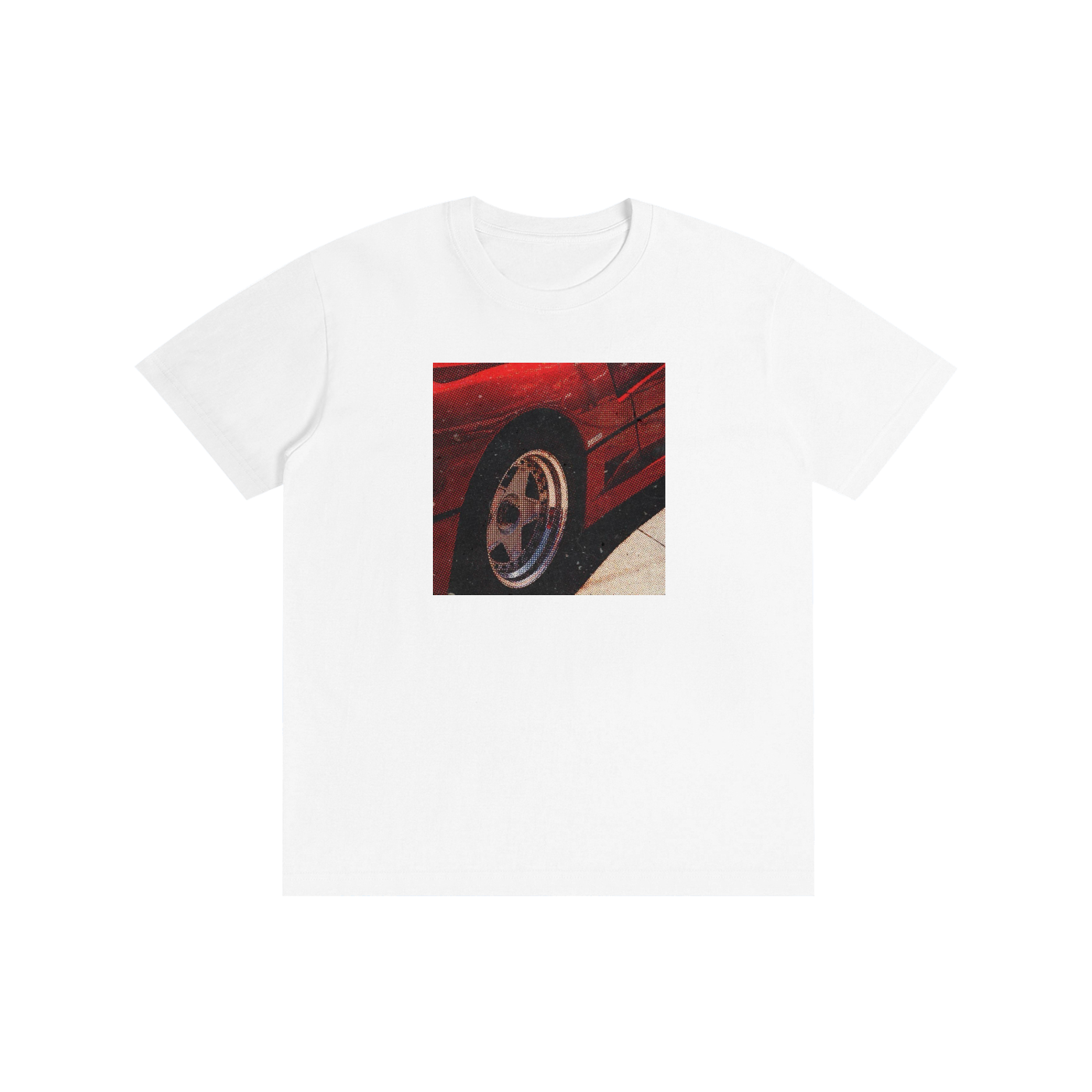 Supercar wheels graphic - high quality street wear Y2K graphic tee