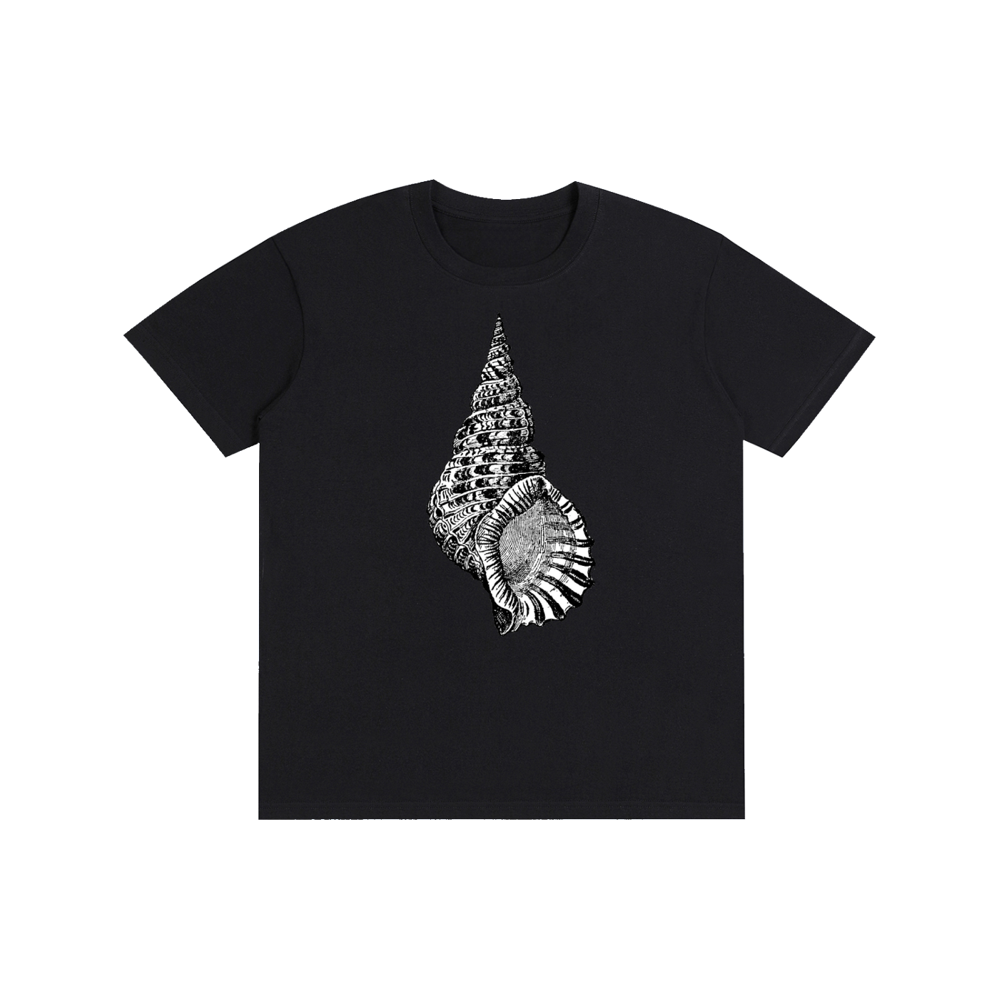 Nautilus Shell Graphic T-Shirt – Vintage Ocean Inspired Streetwear Tee | Oversized Unisex Cotton Shirt