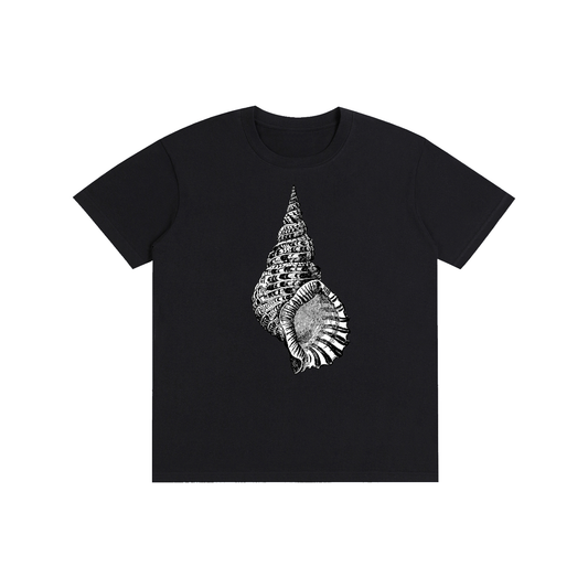 Nautilus Shell Graphic T-Shirt – Vintage Ocean Inspired Streetwear Tee | Oversized Unisex Cotton Shirt