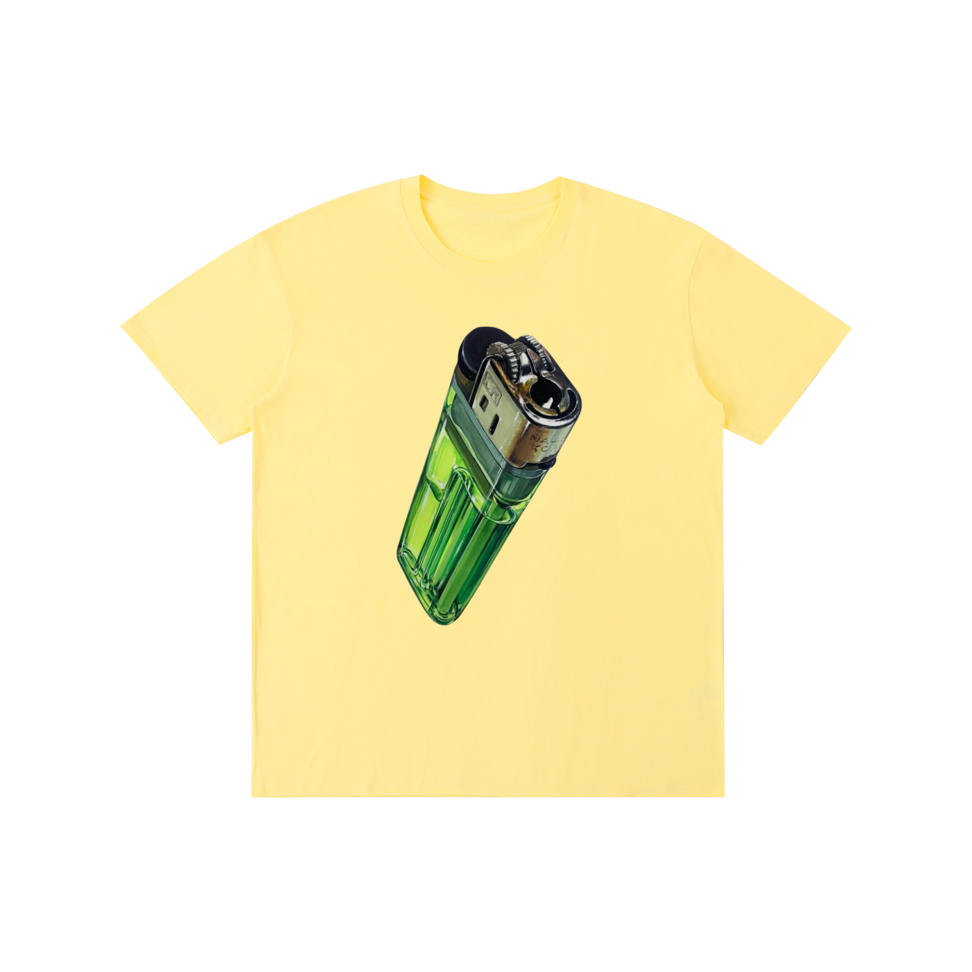 Green Lighter Graphic T-Shirt – Vintage Streetwear Oversized Graphic Tee