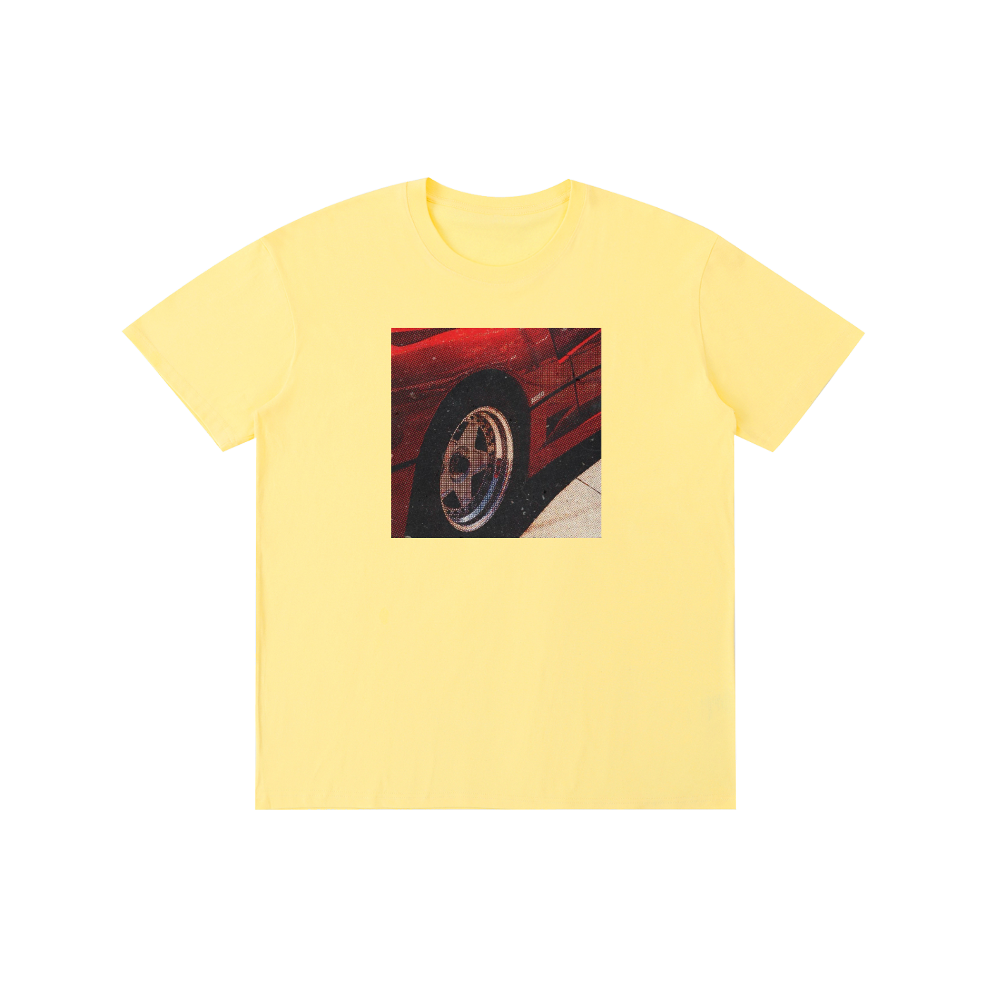 Supercar wheels graphic - high quality street wear Y2K graphic tee