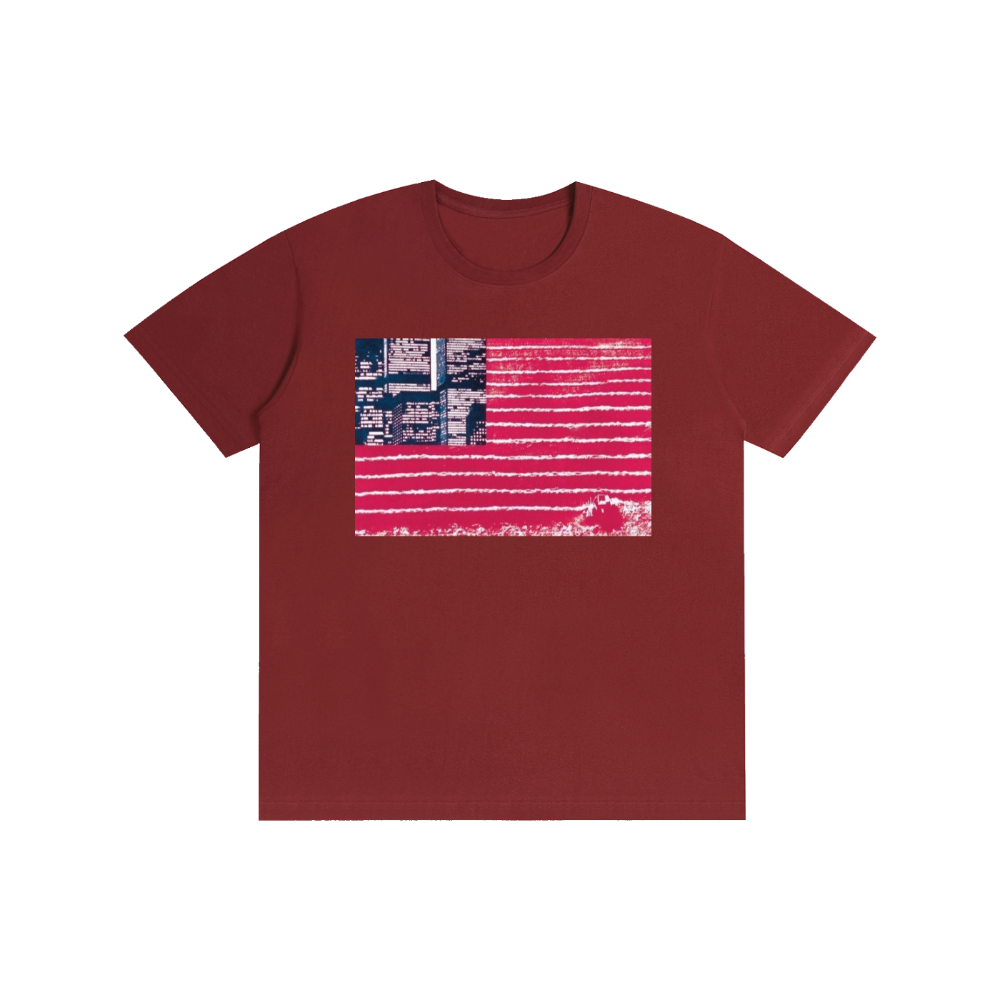 USA NYC Style Graphic T-Shirt – Vintage American Flag 100% Cotton Unisex Tee