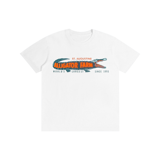 St. Augustine Alligator Farm Vintage Logo T-Shirt – Florida Alligator Graphic Tee, Wildlife Souvenir Shirt