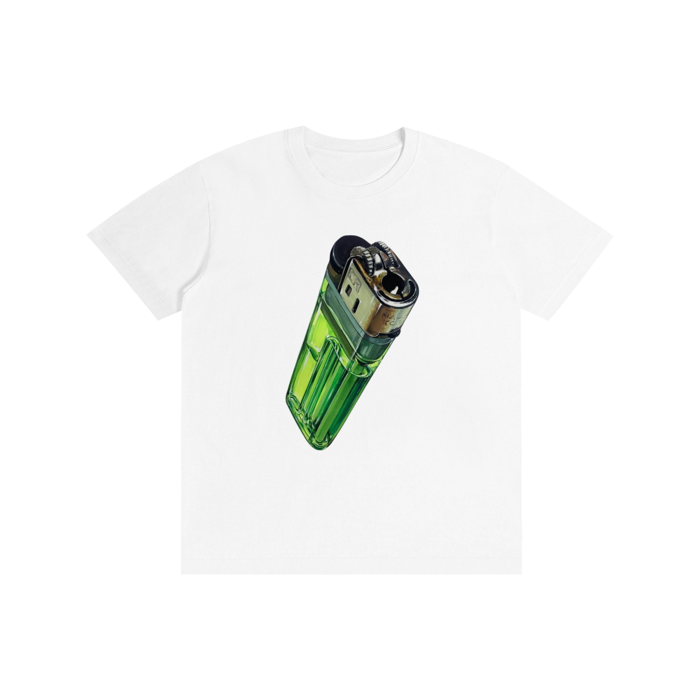 Green Lighter Graphic T-Shirt – Vintage Streetwear Oversized Graphic Tee