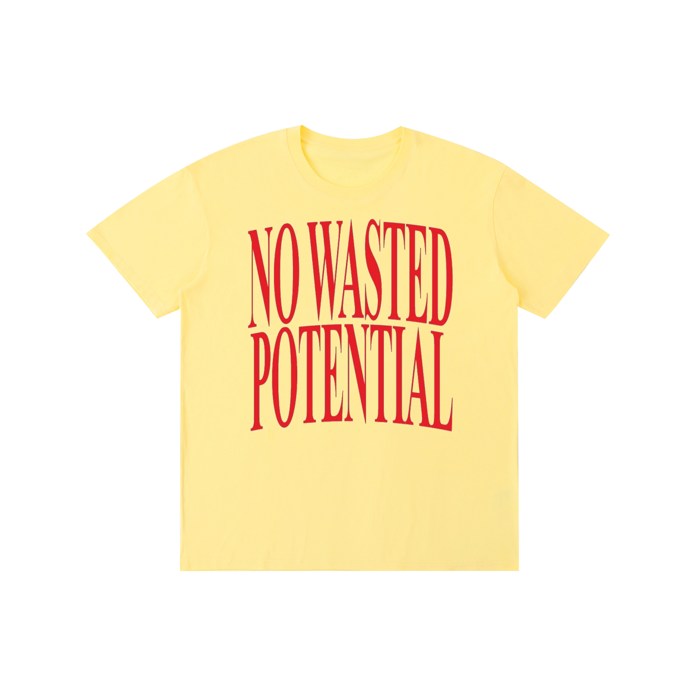 No Wasted Potential Graphic T-Shirt – Motivational Vintage Streetwear Tee | 100% Cotton Unisex Oversized Shirt