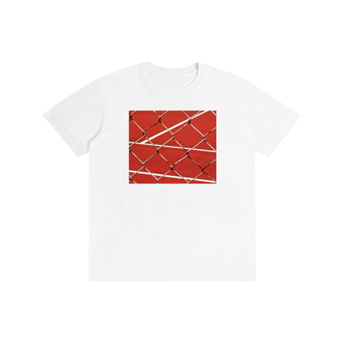 Aesthetic Tennis Court Graphic T-Shirt – Vintage Sports Streetwear 100% Cotton Unisex Tee