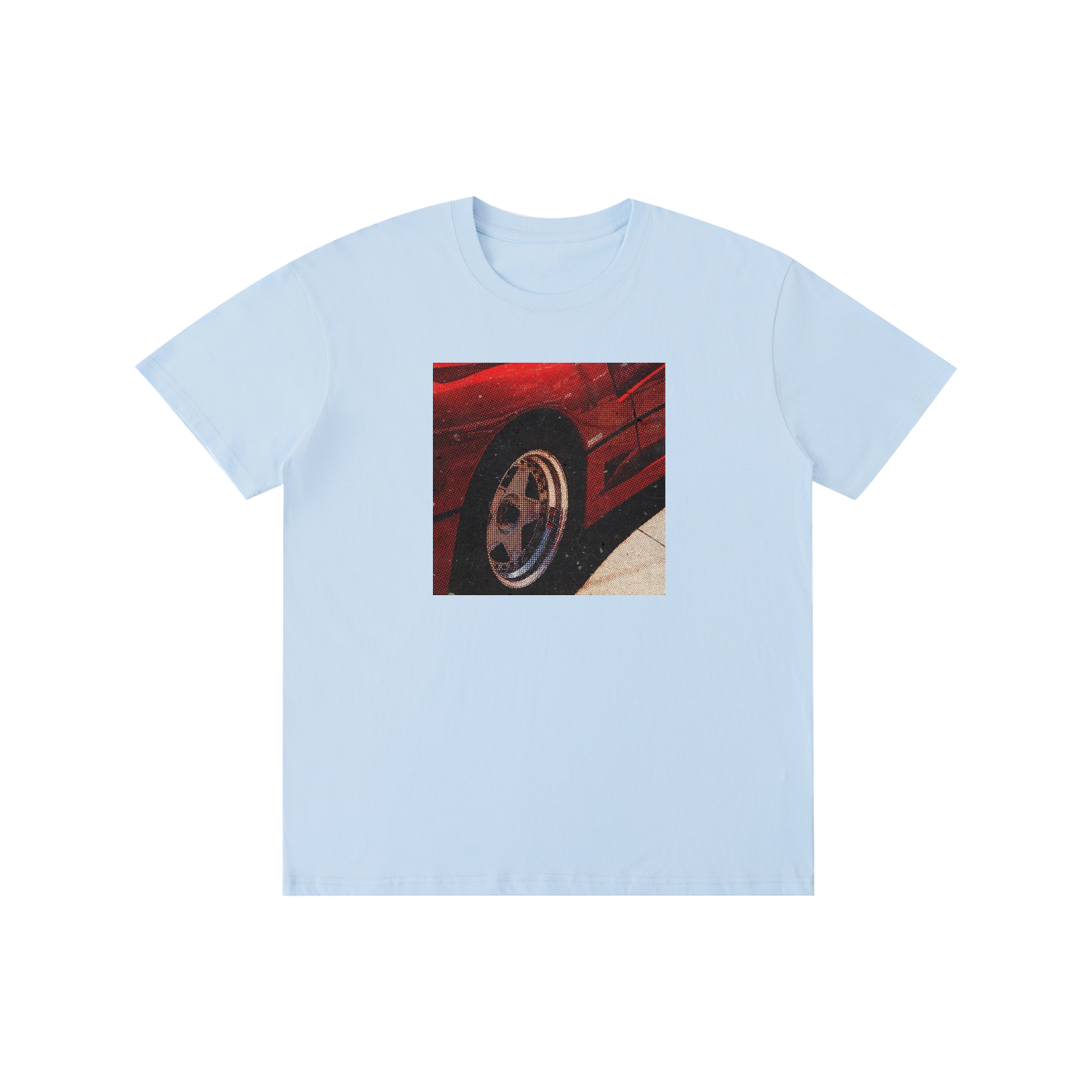 Supercar wheels graphic - high quality street wear Y2K graphic tee