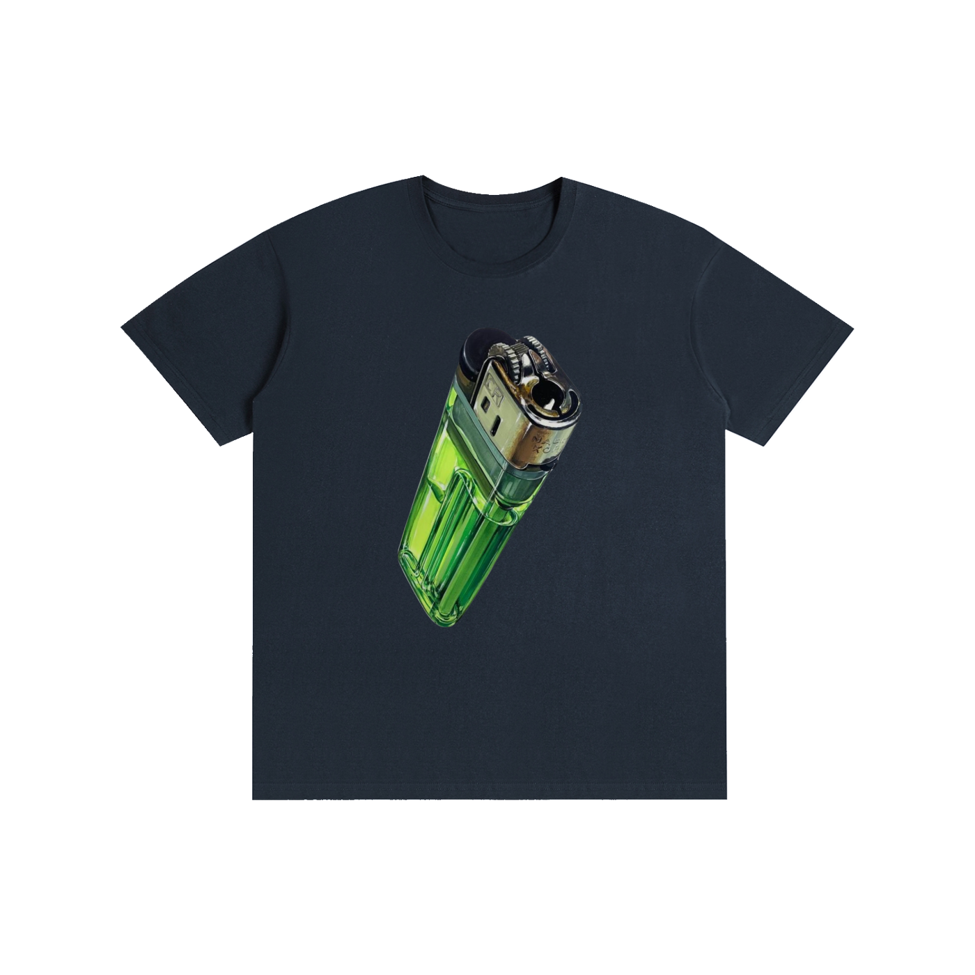 Green Lighter Graphic T-Shirt – Vintage Streetwear Oversized Graphic Tee