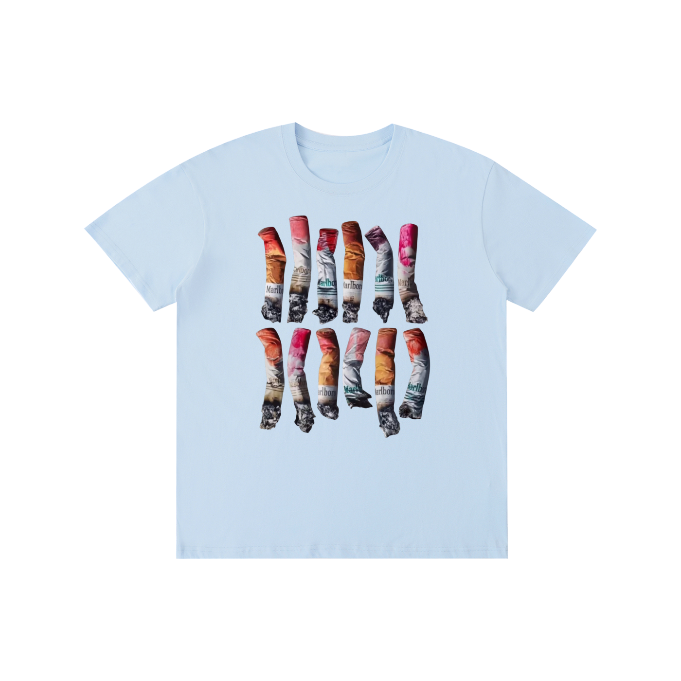 Cigarette graphic tee - vintage retro Y2K graphics street wear tee