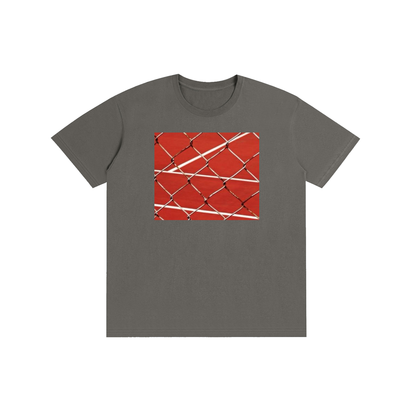 Aesthetic Tennis Court Graphic T-Shirt – Vintage Sports Streetwear 100% Cotton Unisex Tee