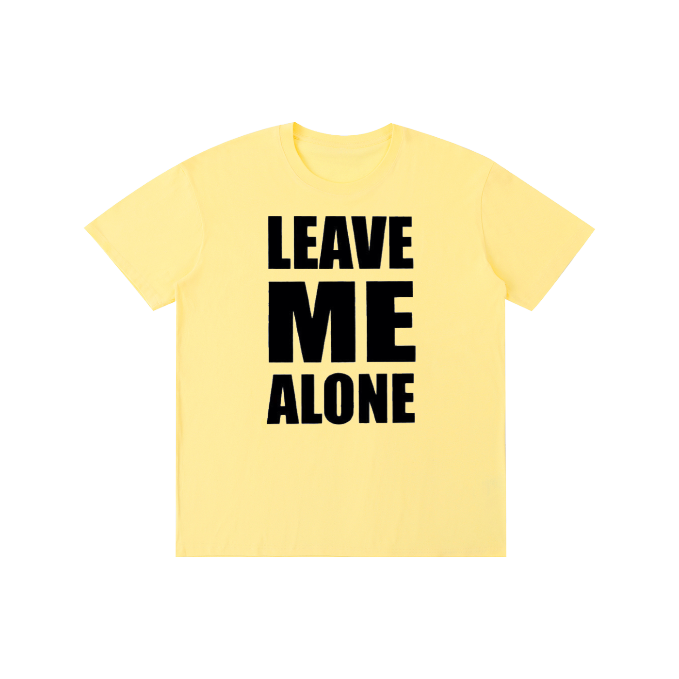 Leave Me Alone T-Shirt | Funny Introvert Graphic Tee | Minimalist Statement Shirt | 100% Cotton Unisex Casual Tee